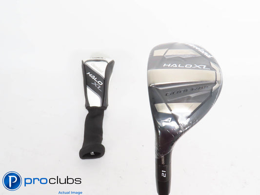 New! Left Handed Cleveland Halo XL 21* 4 Hybrid w/HC - Tensei AV Stiff #421323