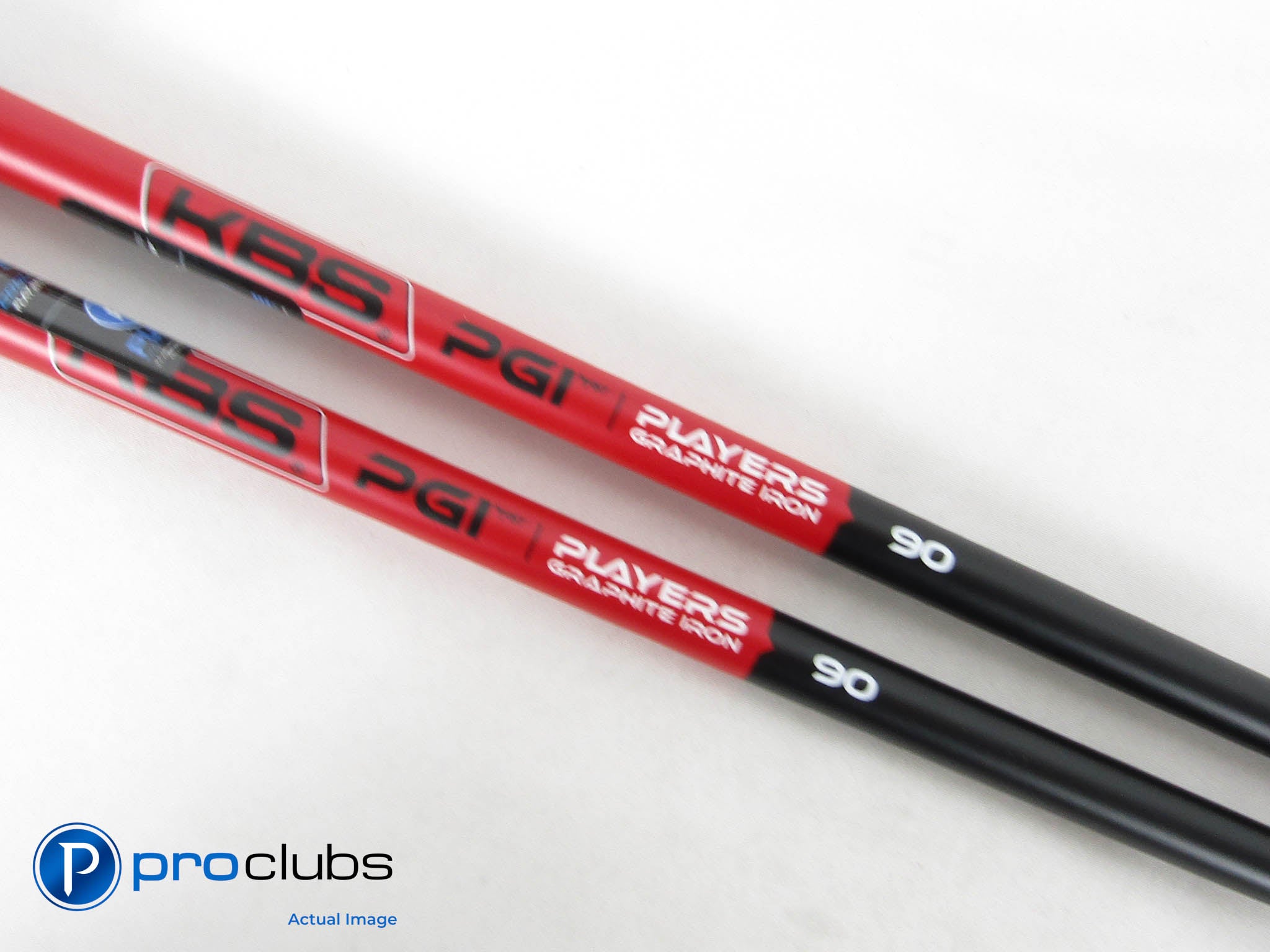 2pc KBS PGI 90 Stiff + Flex Graphite Wedge Shaft Set .355" Taper Tip #464214