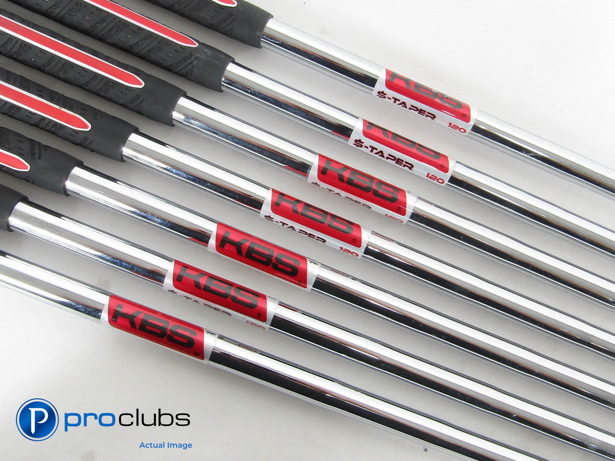 KBS $-TAPER 120 Stiff Flex Iron Shafts (4-PW) .355" Tip #463905