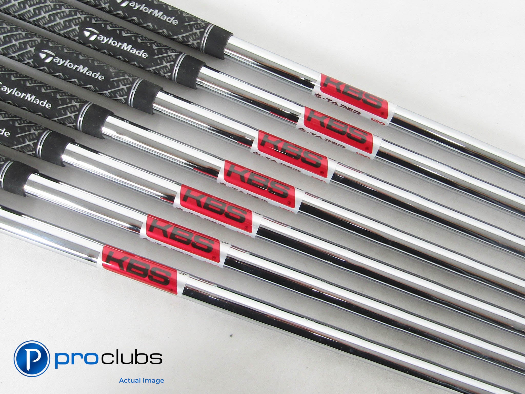 KBS $-TAPER 120 Stiff Flex Iron Shafts (4-PW) .355" Tip #464013