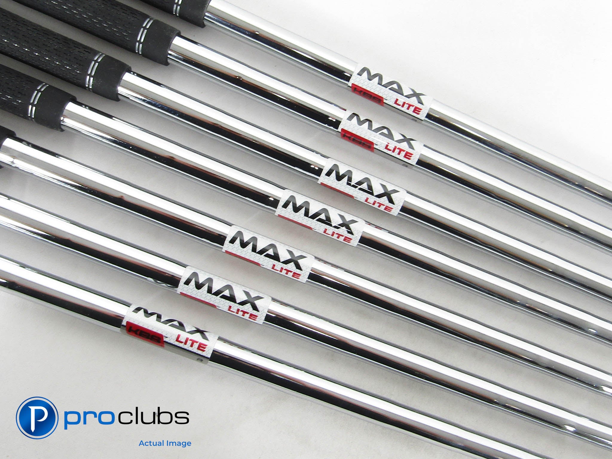 KBS MAX LITE Regular Flex Steel Iron Shaft Set (5-PW, W) .370" Tip #464012