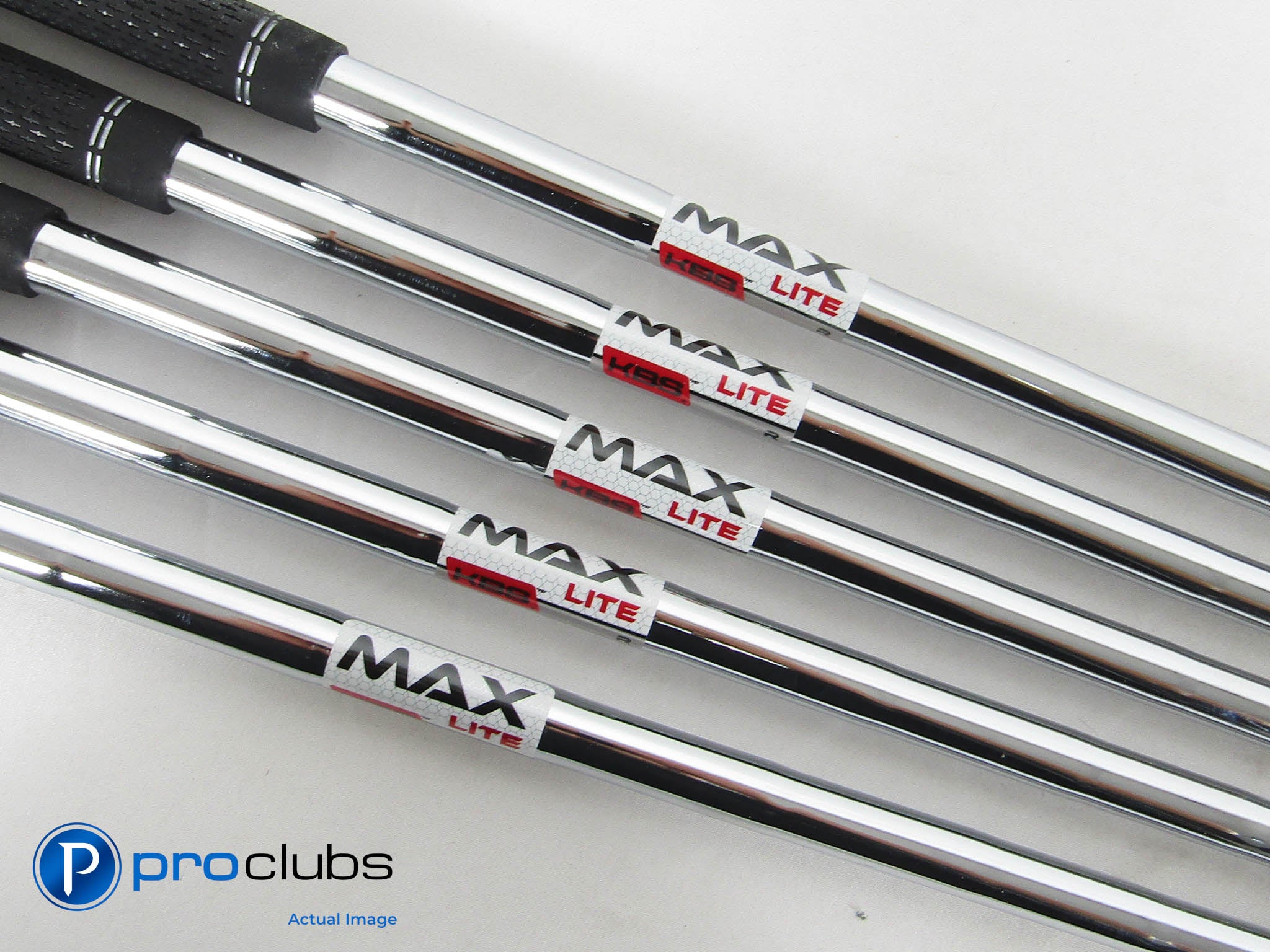 KBS MAX LITE Regular Flex Steel Iron Shaft Set (7-PW, W) .370" Tip #464025