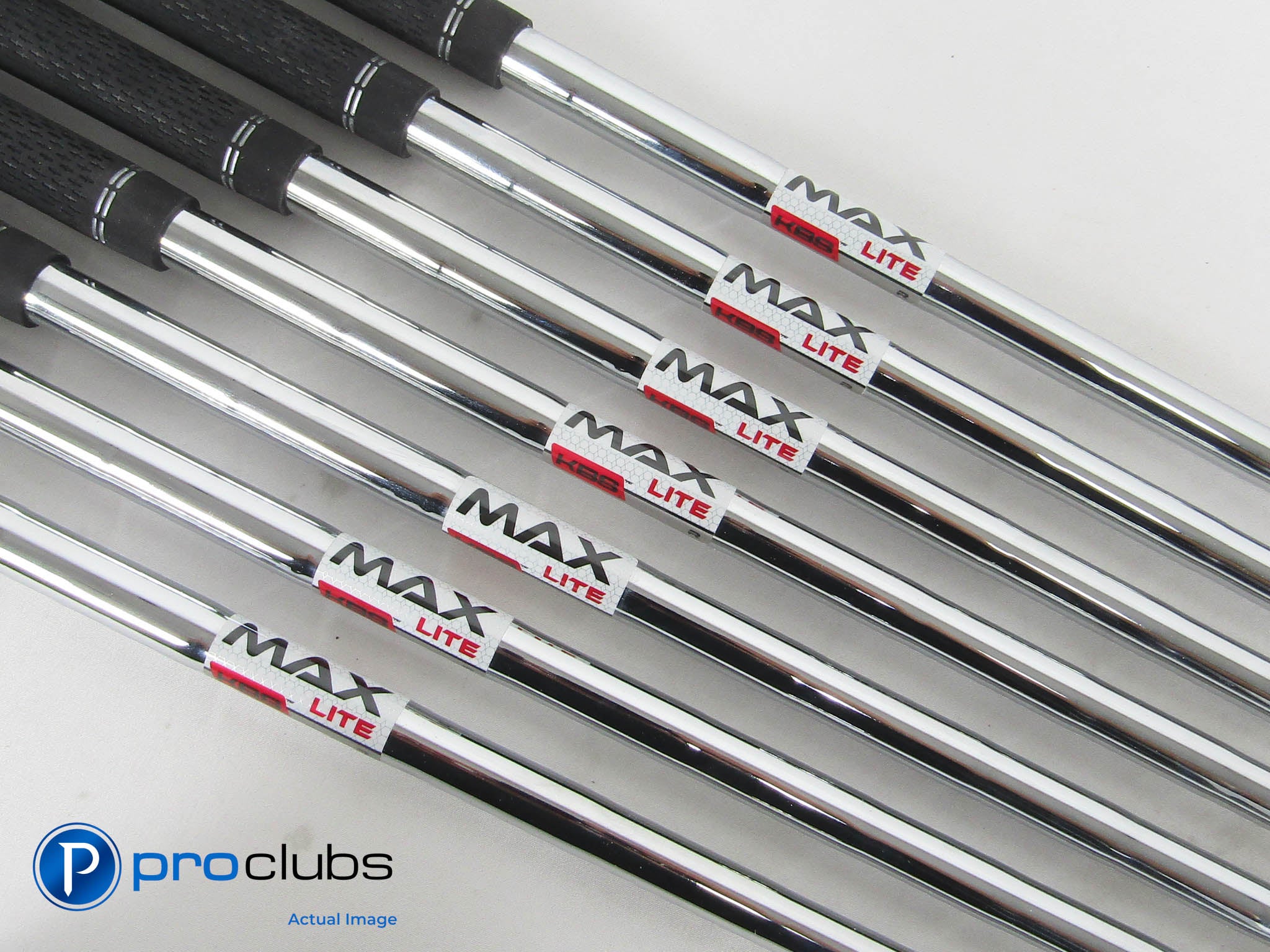 KBS MAX LITE Regular Flex Steel Iron Shaft Set (5-PW, W) .370" Tip #464024
