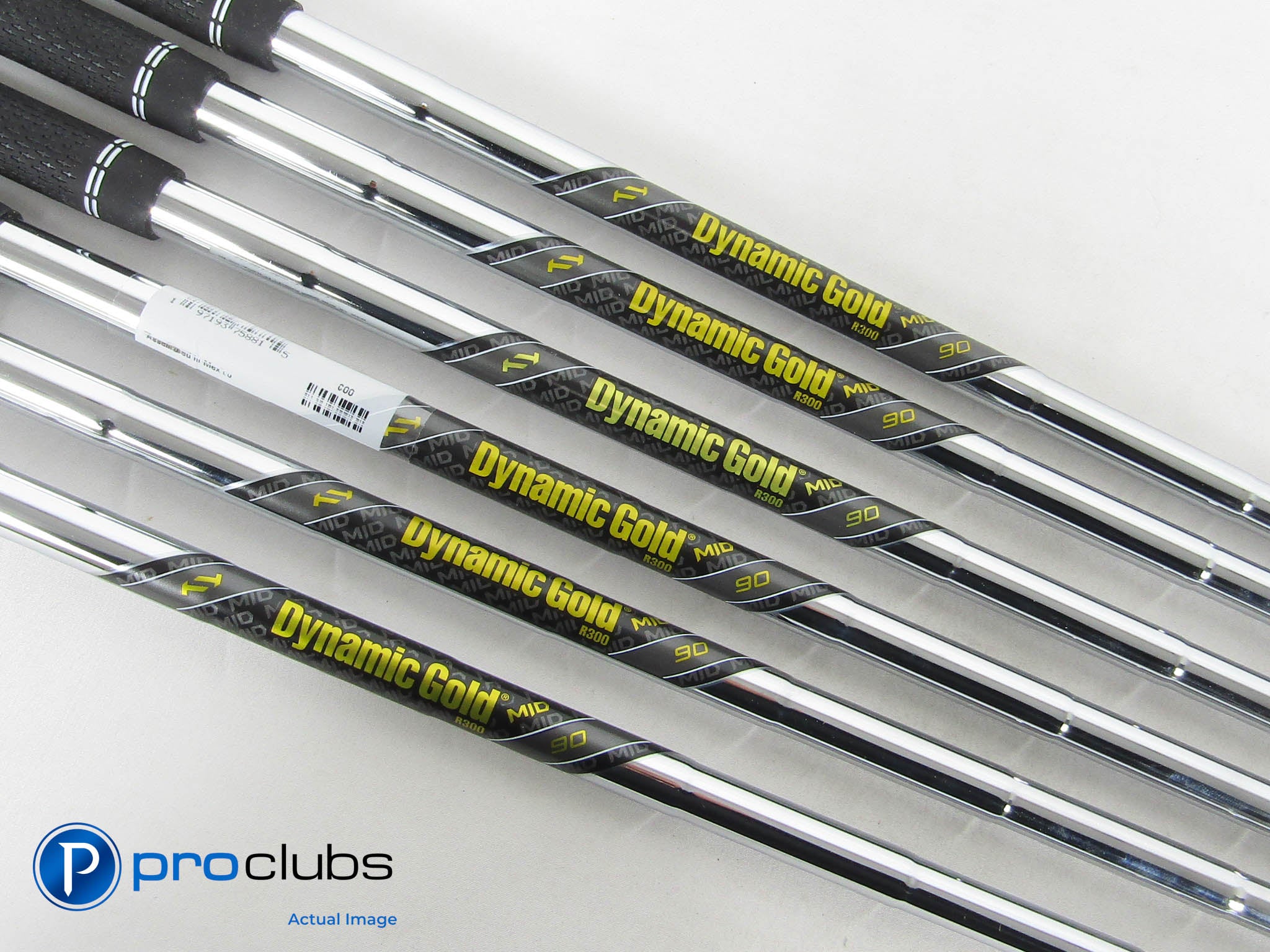 6pc Dynamic Gold Mid 90 R300 Regular Flex Iron Shaft Set .370" Tip #463900