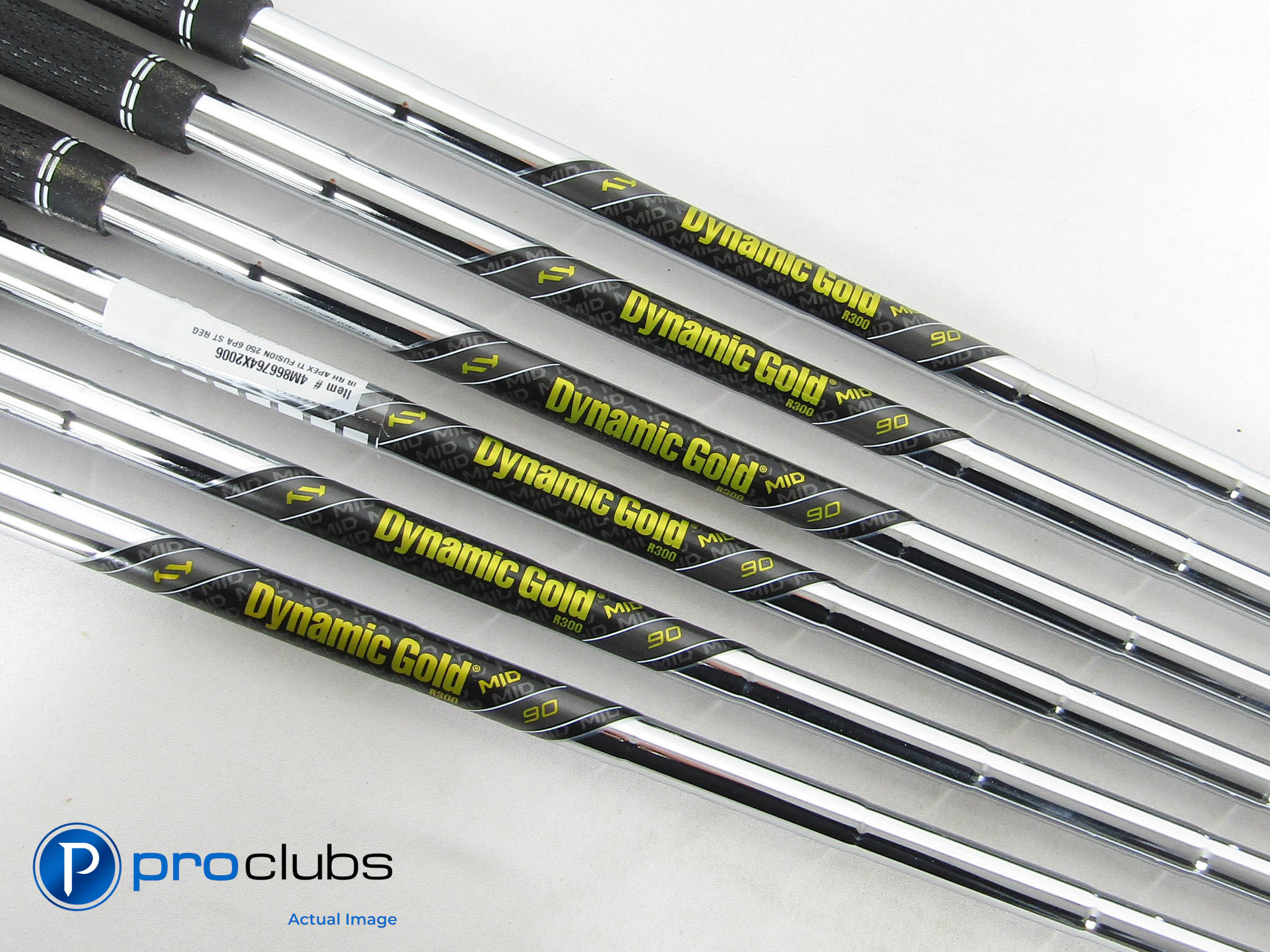 6pc Dynamic Gold Mid 90 R300 Regular Flex Iron Shaft Set .370" Tip #463901