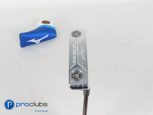 New! Mizuno M-Craft II Chrome 35" Putter w/Cover - 421827