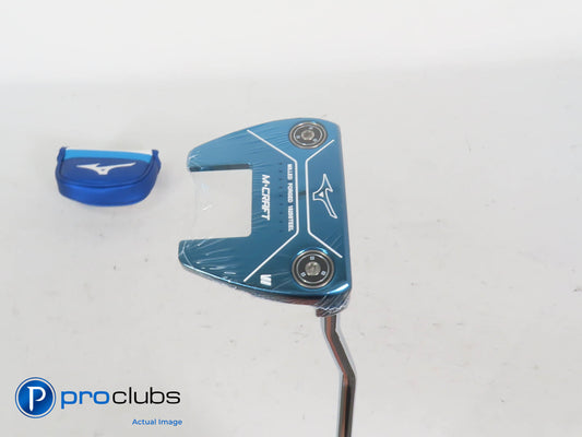 New! Mizuno M-Craft VI Blue Ion 35" Putter w/Cover - 421828