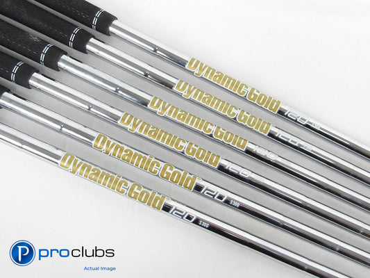 DYNAMIC GOLD 120 S300 Stiff Flex Iron Shaft Set (6-PW, W) .355" Tip #406295