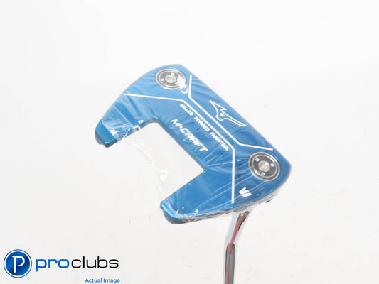 New! Mizuno M-Craft VI Blue Ion 34" Putter - Lamkin Deep Etched Cord Grip 421824