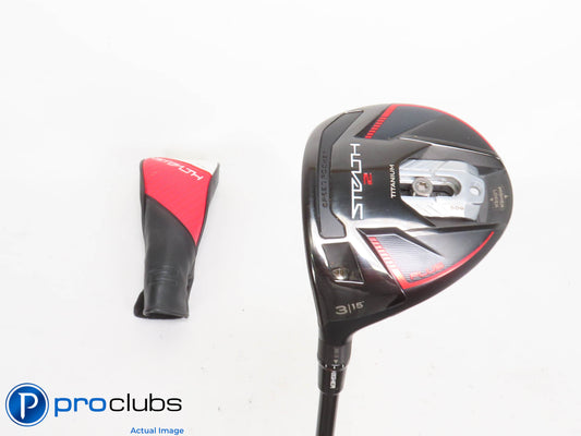 Left Handed TaylorMade Stealth 2 Plus+ 15* 3 Wood w/HC - Kai'li Regular - 421795