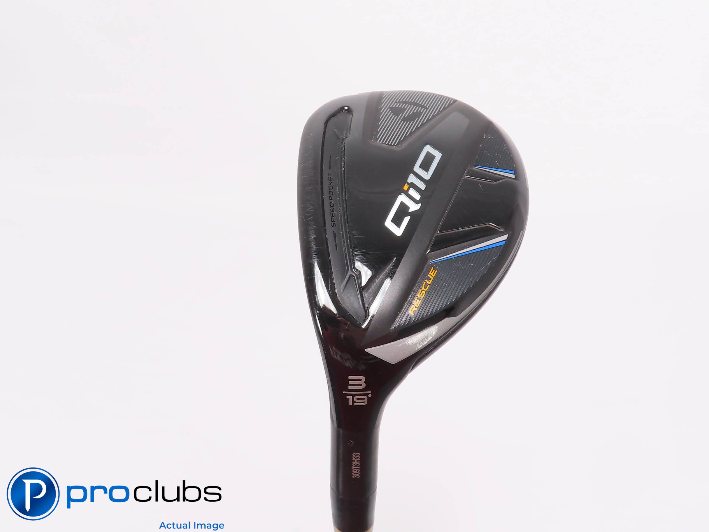Left Handed TaylorMade Qi10 Rescue 19* 3 Hybrid - Tensei Blue 75g Stiff - 464530