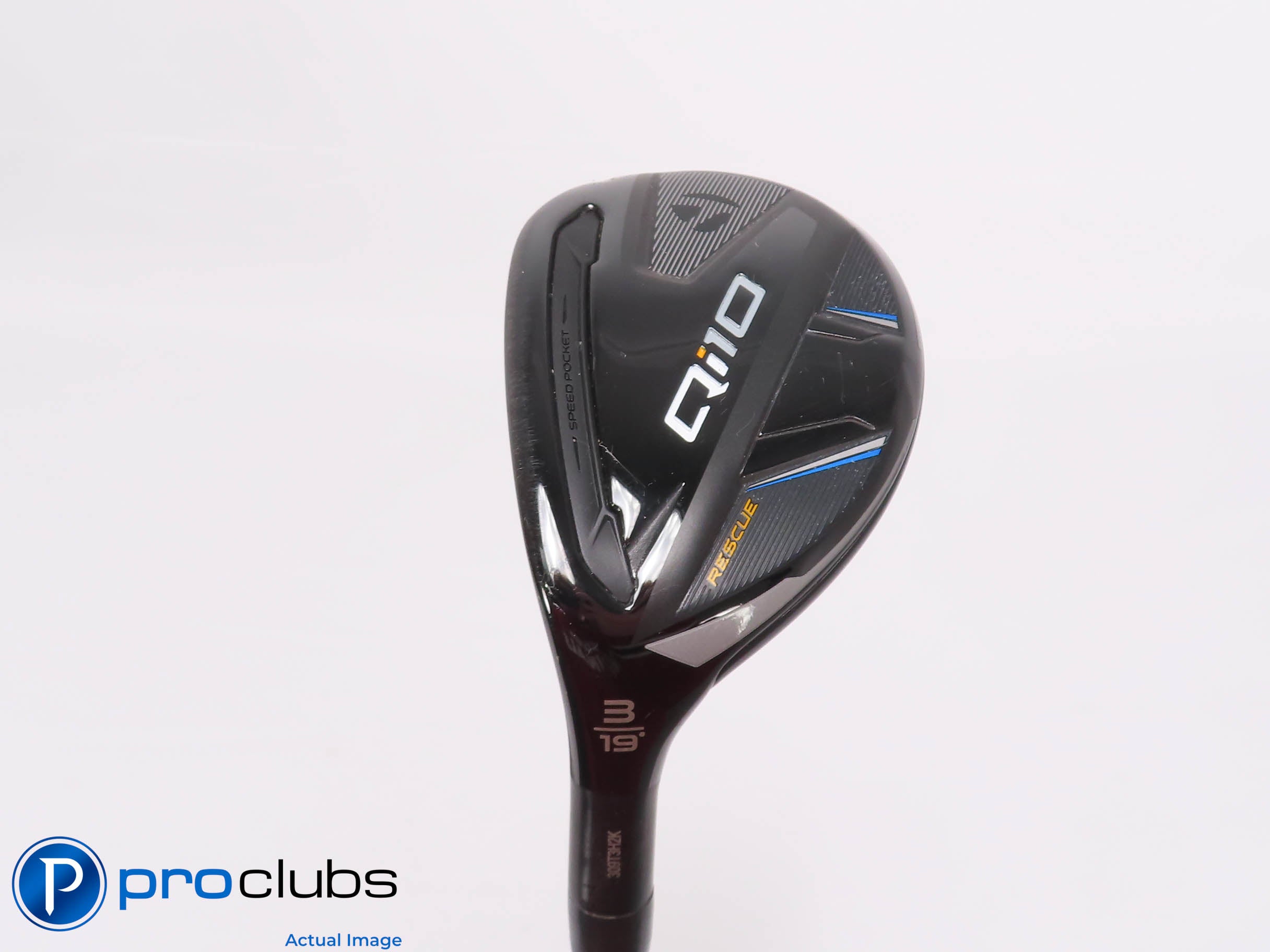 Left Handed TaylorMade Qi10 Rescue 19* 3 Hybrid - Tensei Blue 75g Stiff - 464533