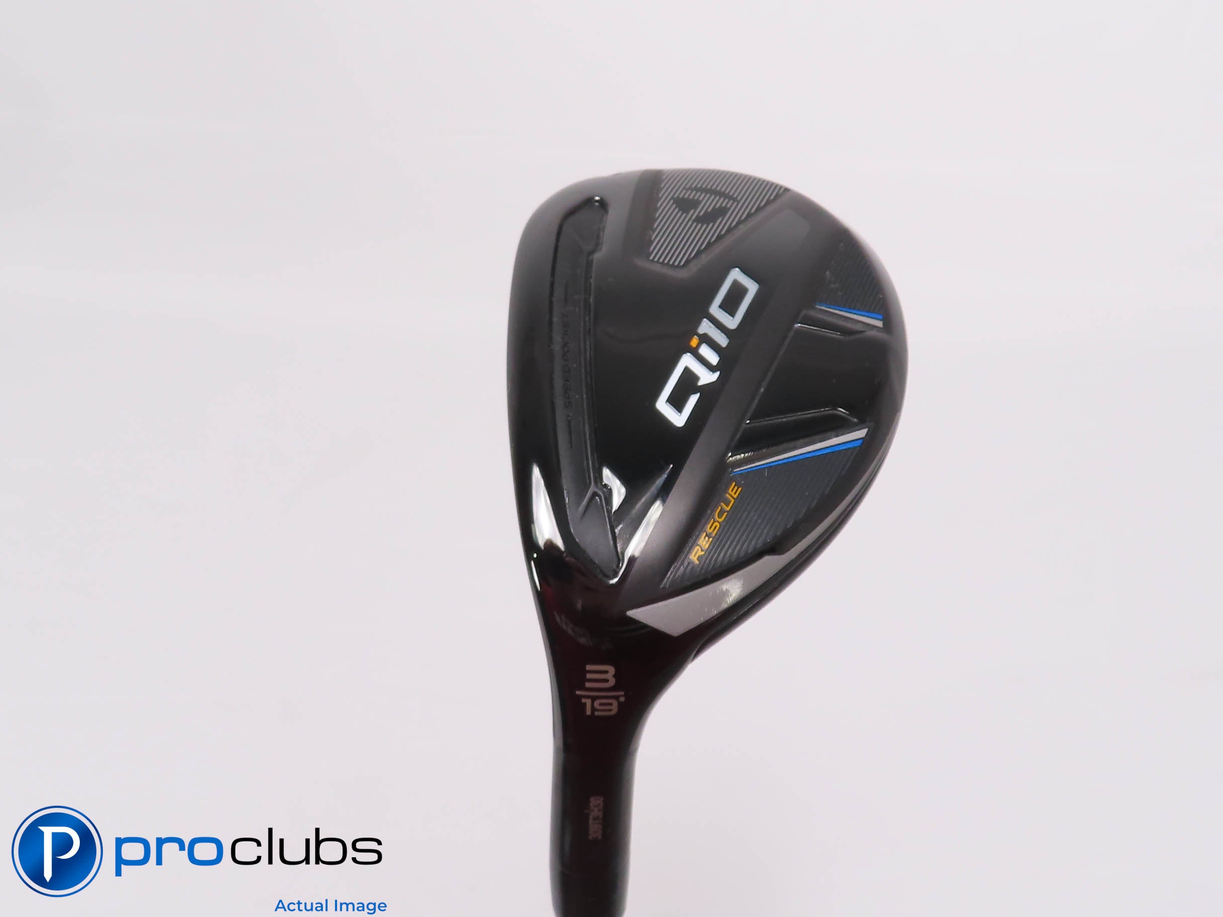 Left Handed TaylorMade Qi10 Rescue 19* 3 Hybrid - Tensei Blue 75g Stiff - 464516