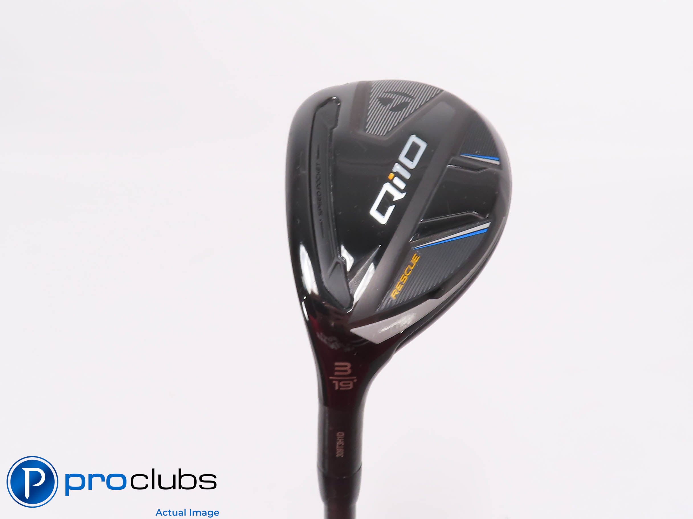 Left Handed TaylorMade Qi10 Rescue 19* 3 Hybrid - Riptide 80g Regular - 464513