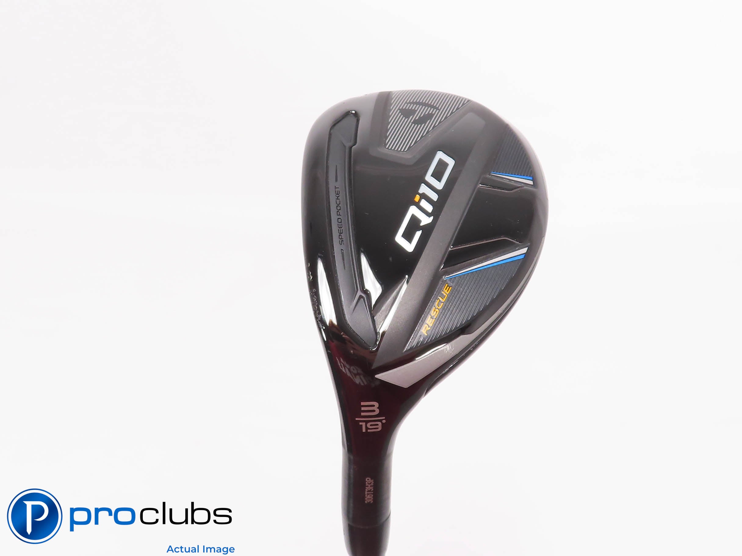 Left Handed TaylorMade Qi10 Rescue 19* 3 Hybrid - Riptide 80g Regular - 464514