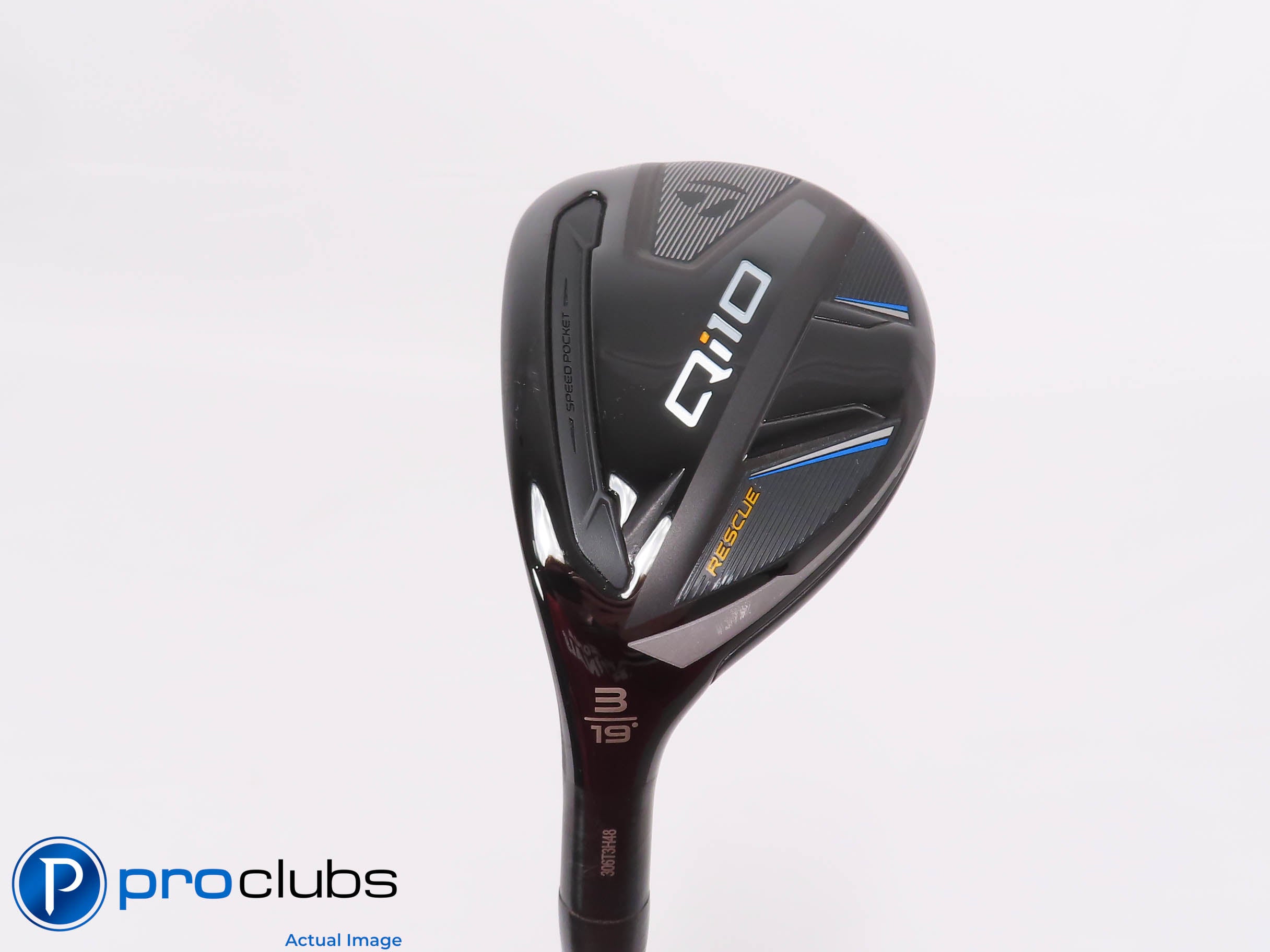 Left Handed TaylorMade Qi10 Rescue 19* 3 Hybrid - Riptide 80g Regular - 464512