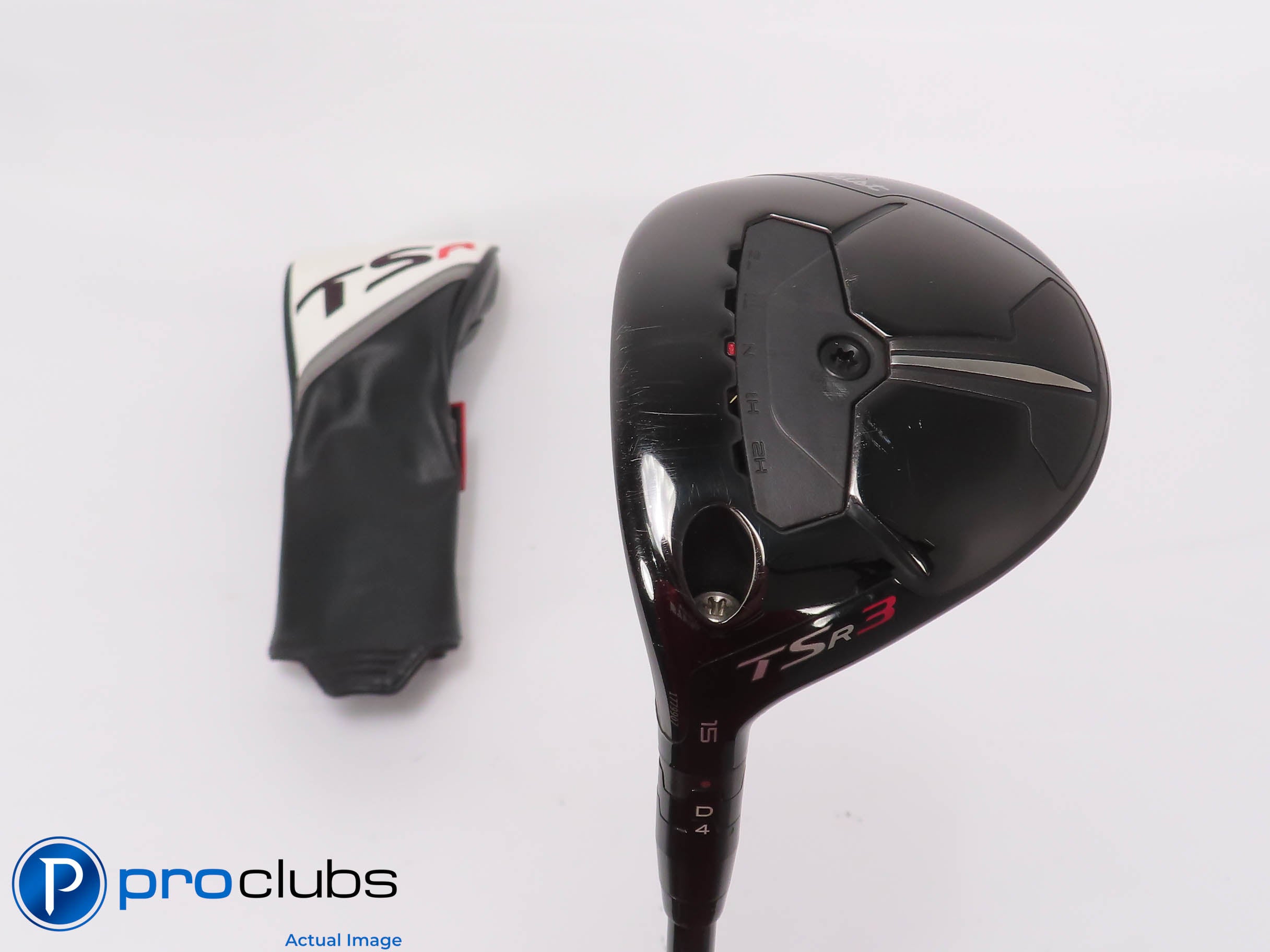 Nice Left Handed Titleist TSR3 15* 3 WOOD w/Cover - HZRDUS 70g Stiff Flex 464504