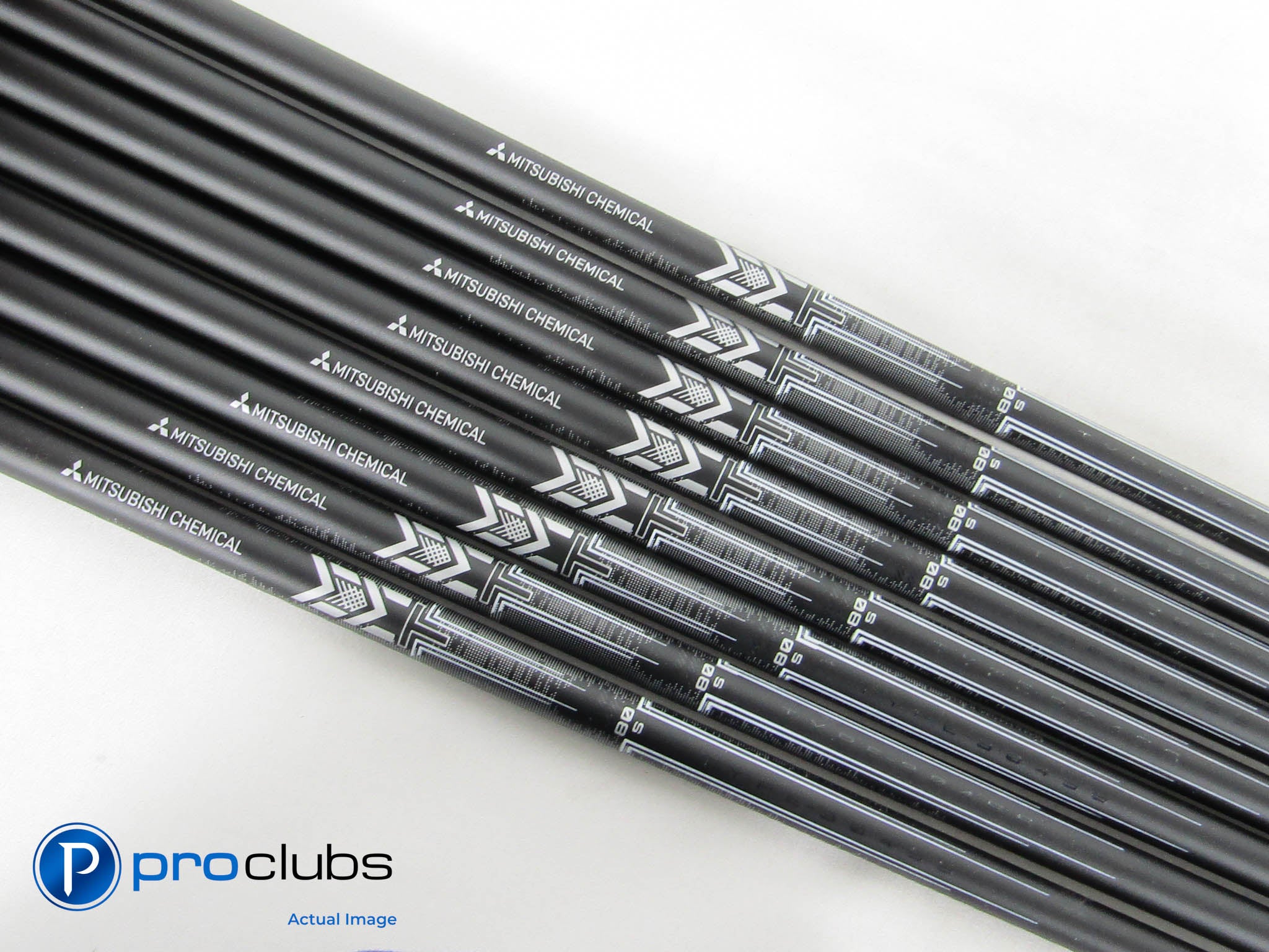 Mitsubishi MMT 80 Stiff Flex Graphite Iron Shafts (5-PW, W, W) .370" Tip #464320