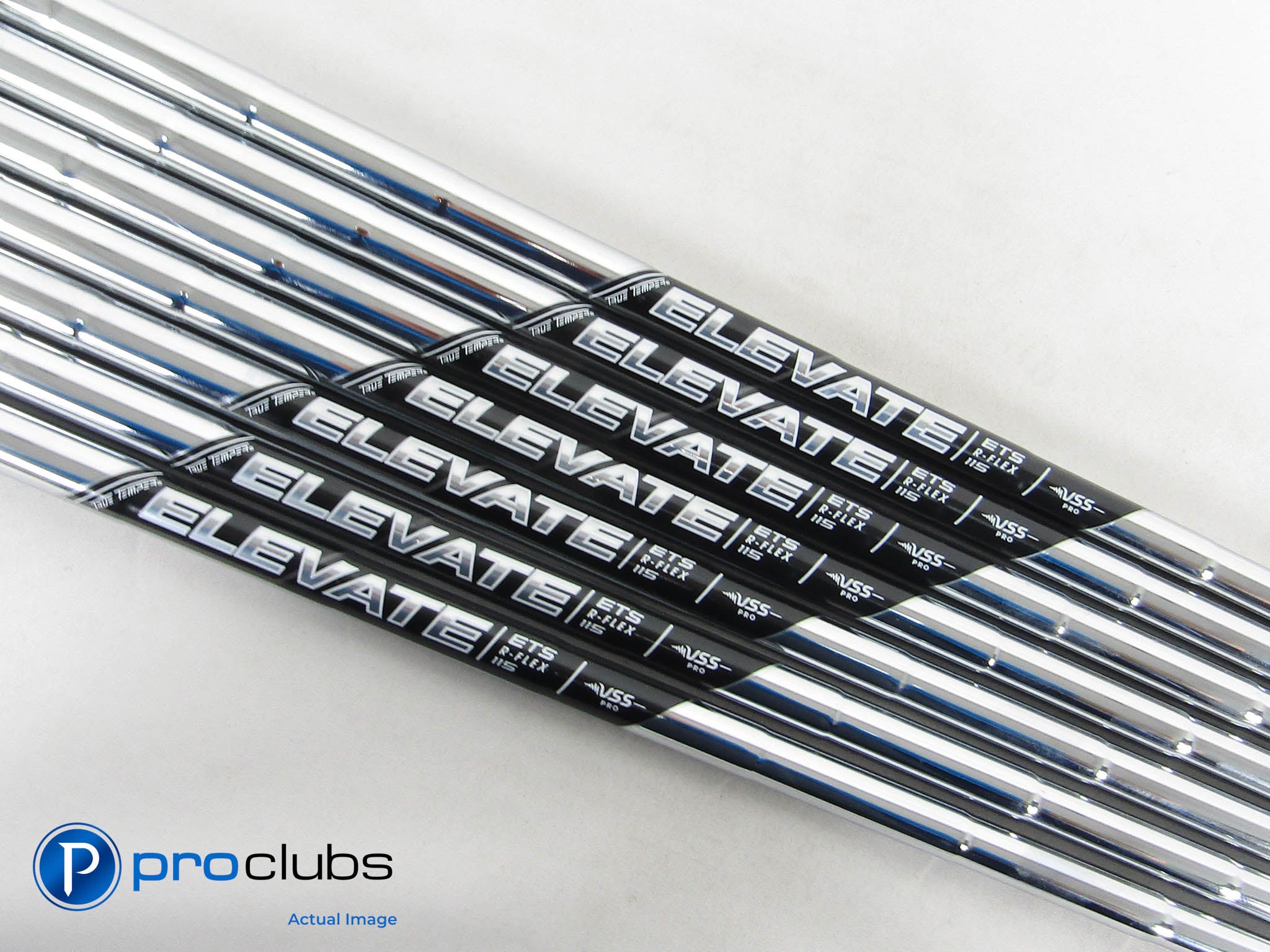 New! 7pc True Temper ELEVATE ETS 115 VSS Pro Regular Steel Iron Shaft Set 464605