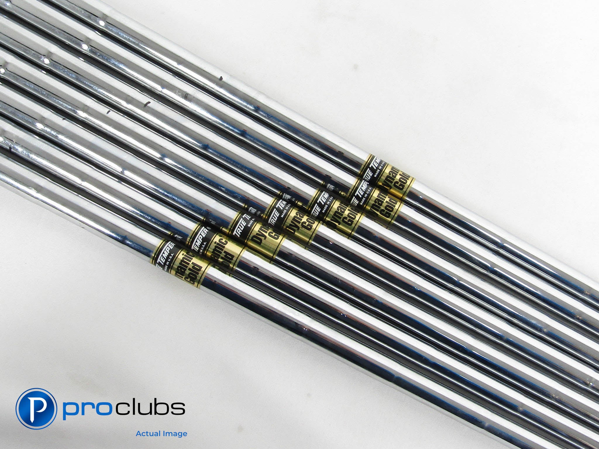 7pc Dynamic Gold S300 Stiff Flex Steel Iron Shaft Set (4-PW) .355" Tip #464472