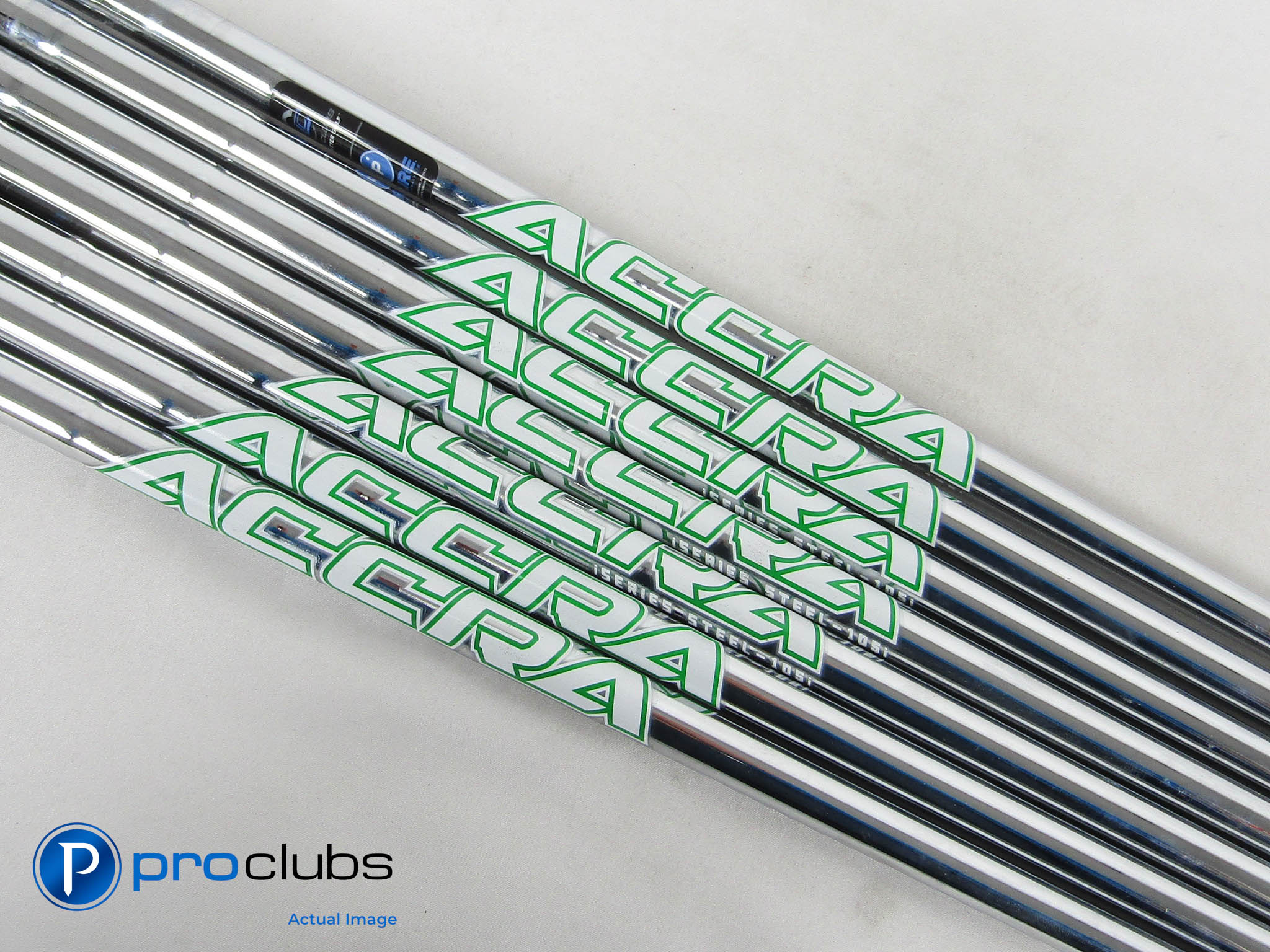 7 Piece ACCRA iSeries 105i Stiff Flex Steel Iron Shafts (5-PW, W) #464466