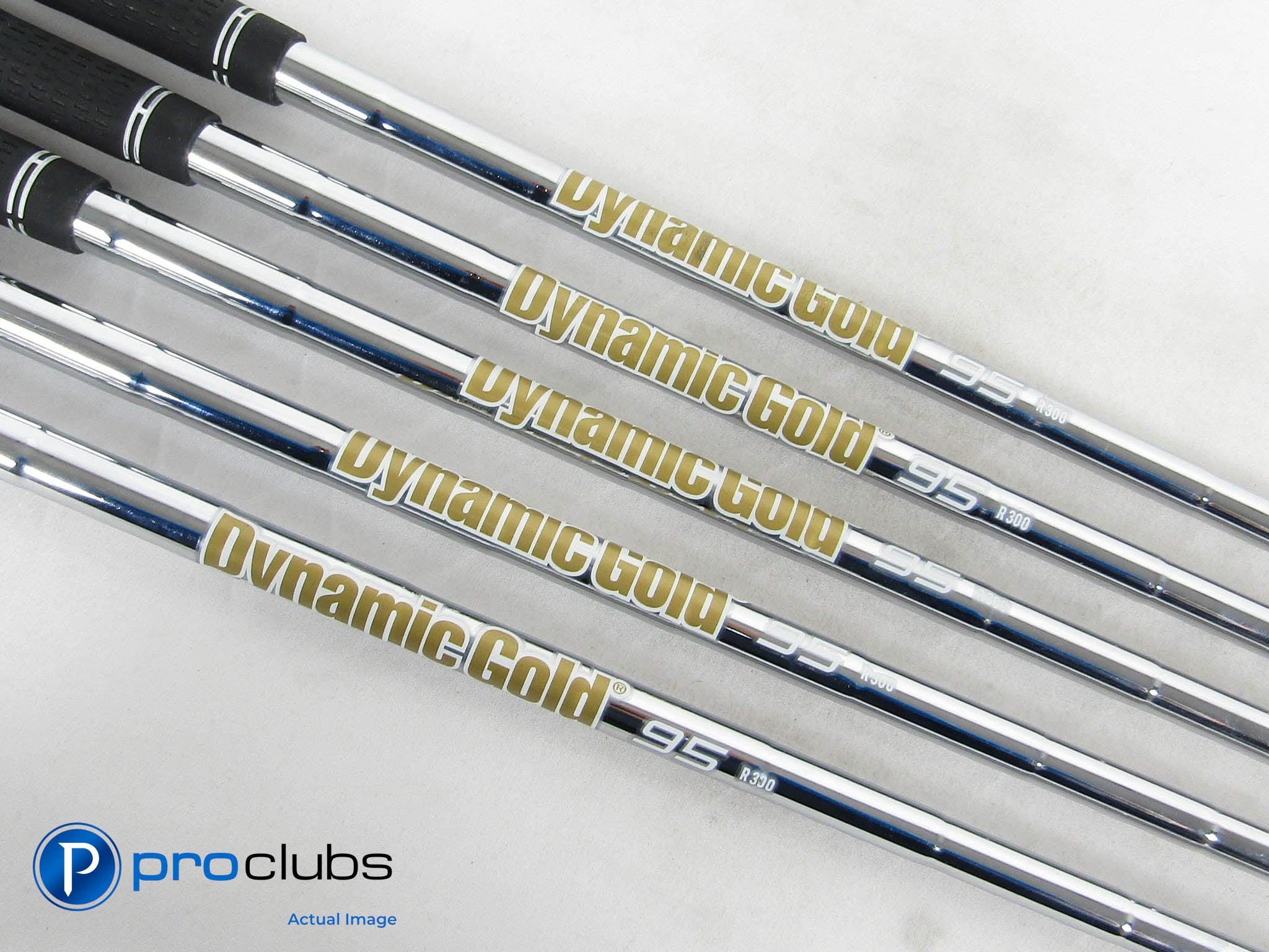 Dynamic Gold 95 R300 Regular Flex Steel Iron Shaft Set (7-PW, W) .355" #464009