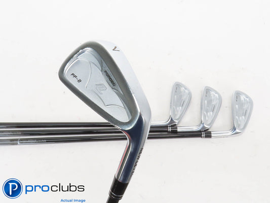 Nice NEW LEVEL PF-2 Forged 7-PW IRON SET - MMT 105 TX-Flex Graphite -1/2" 422247