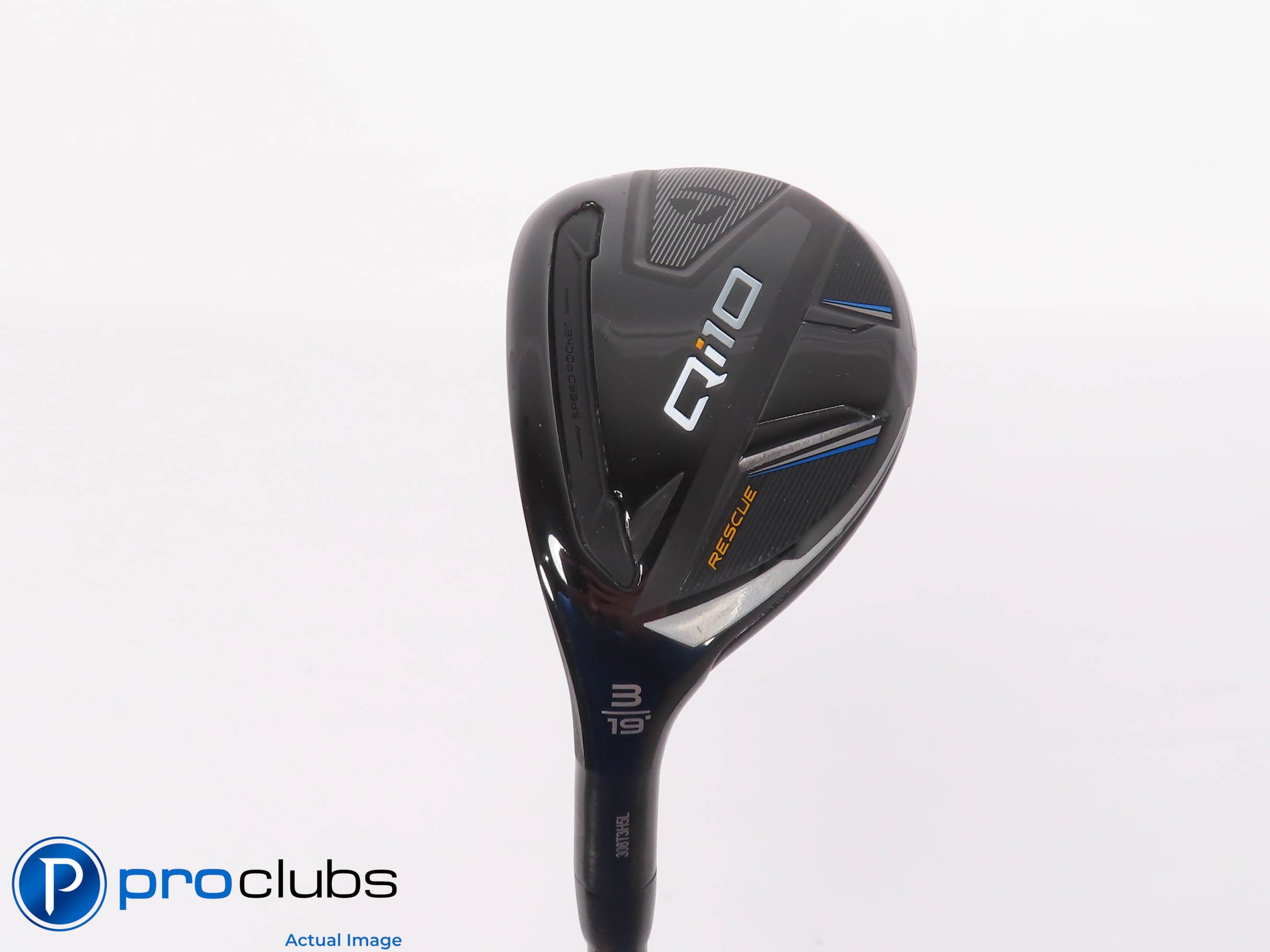 Left Handed TaylorMade Qi10 Rescue 19* 3 Hybrid - Riptide 80g Regular - 464507