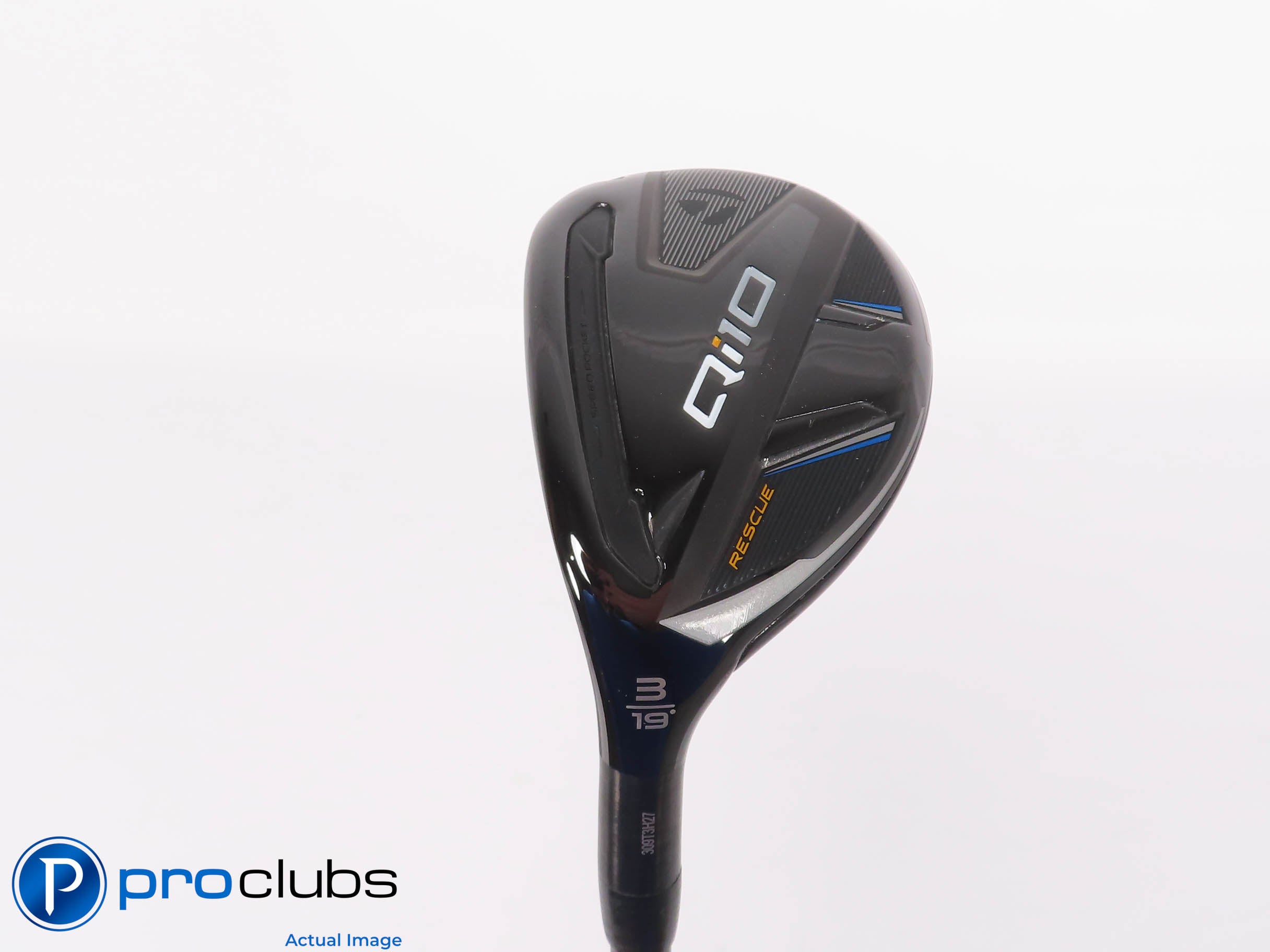 Left Handed TaylorMade Qi10 Rescue 19* 3 Hybrid - Riptide 80g Regular - 464511