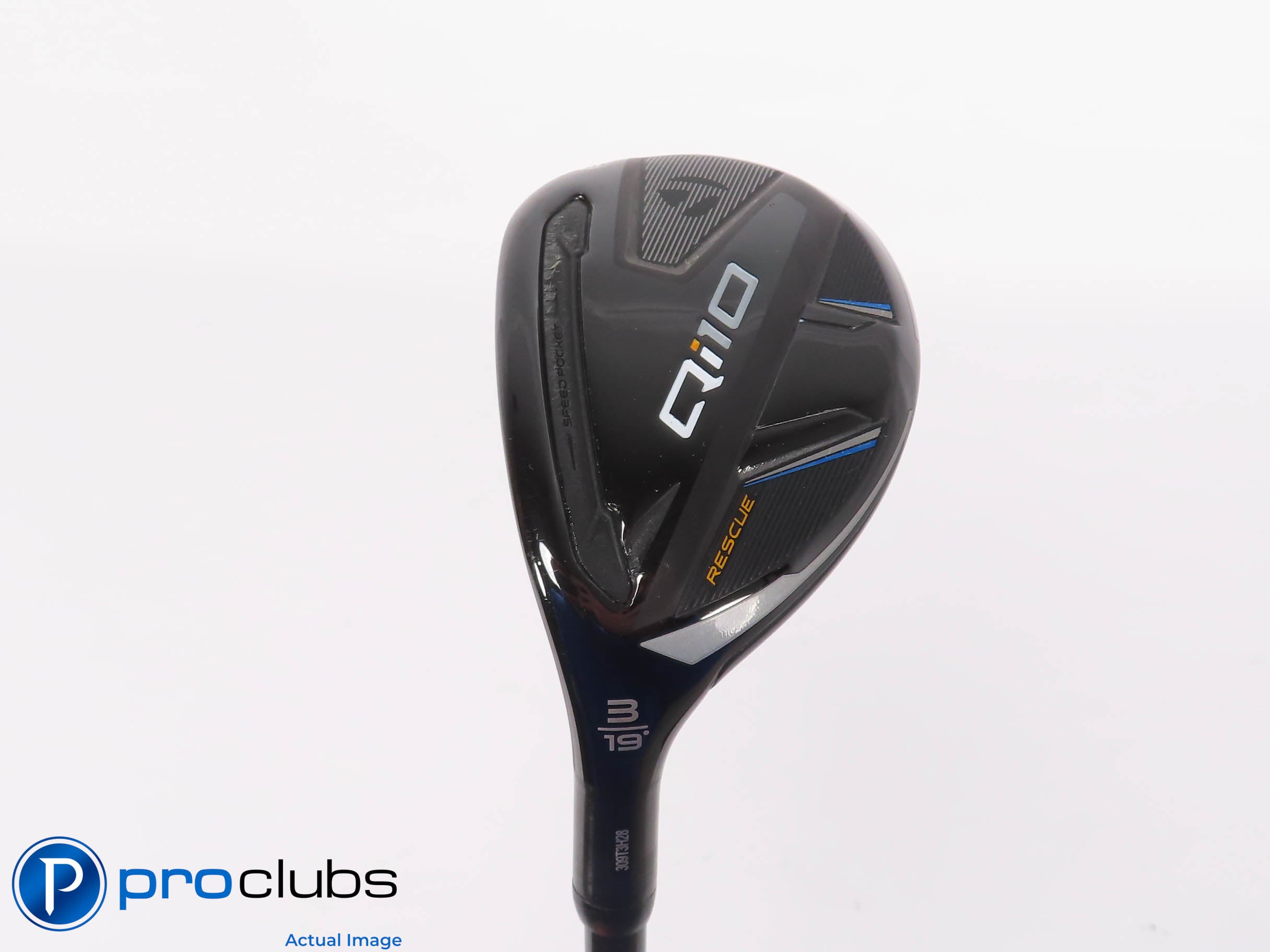 Left Handed TaylorMade Qi10 Rescue 19* 3 Hybrid - Tensei Orange X-Flex #464527