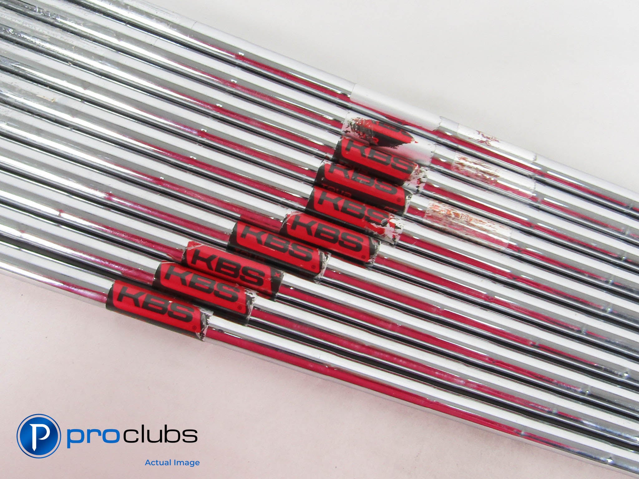10pc KBS TOUR 130 X Steel Iron Shaft Set (4-PW, W, W, W) .355" Taper Tip #464477