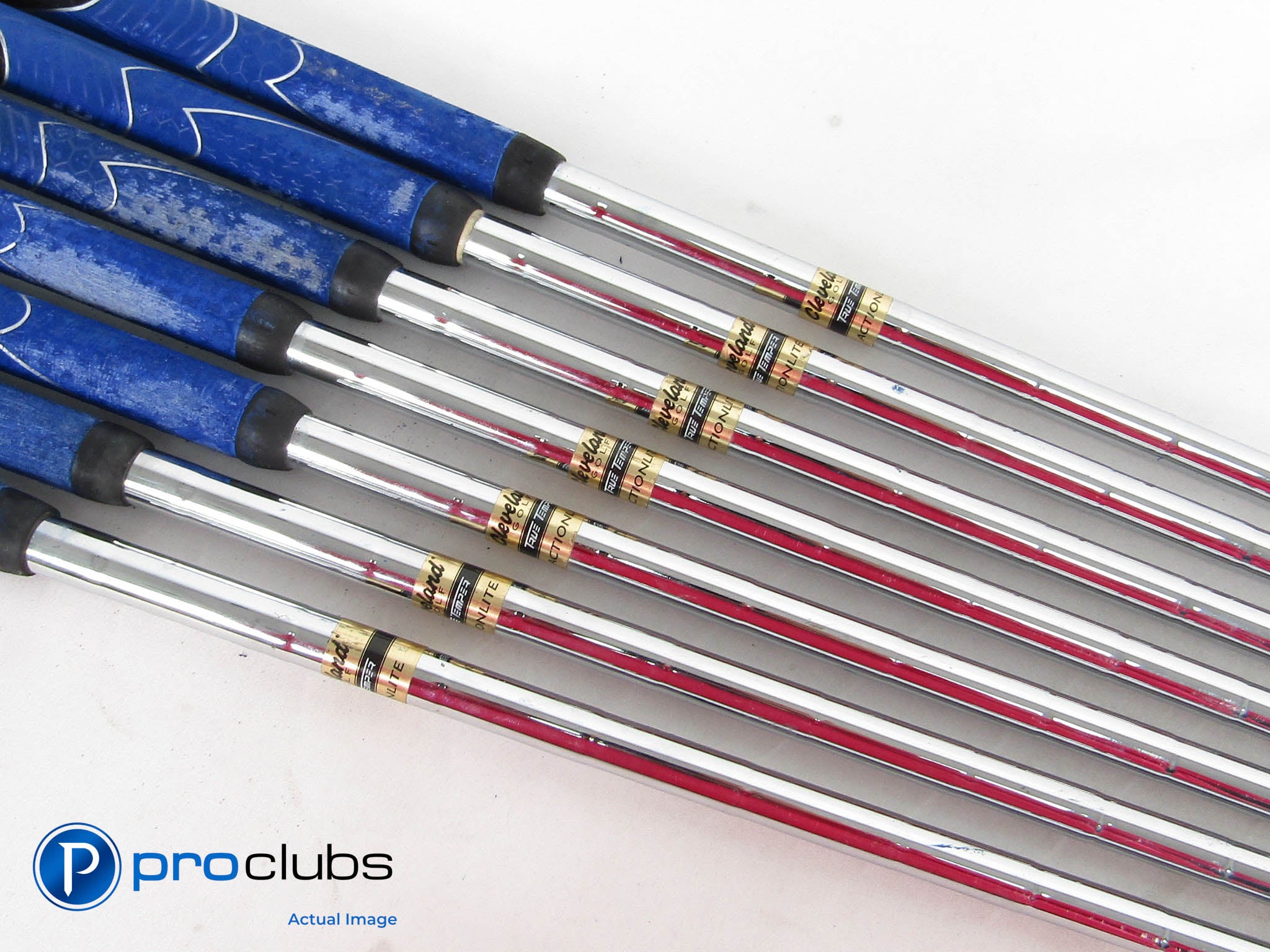 7pc True Temper Cleveland Actionlite Steel Iron Shaft Set .370" Tip #464022