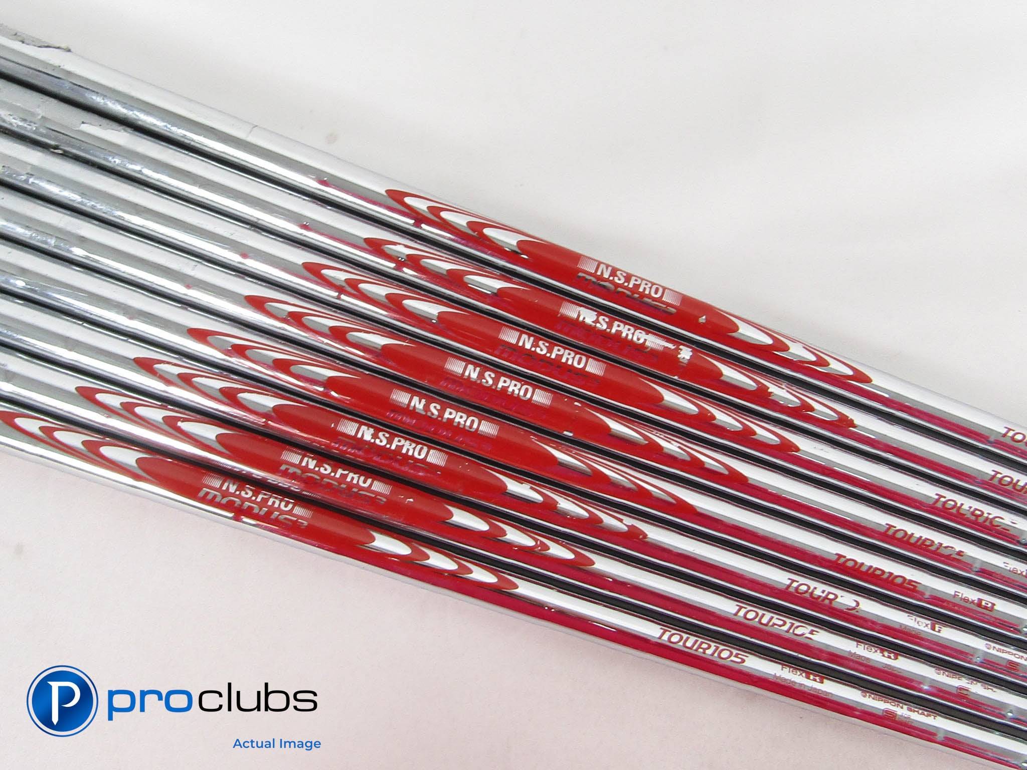 8pc NIPPON N.S. PRO MODUS3 TOUR 105 Regular Iron Shaft Set 4-PW, W .355" 464468