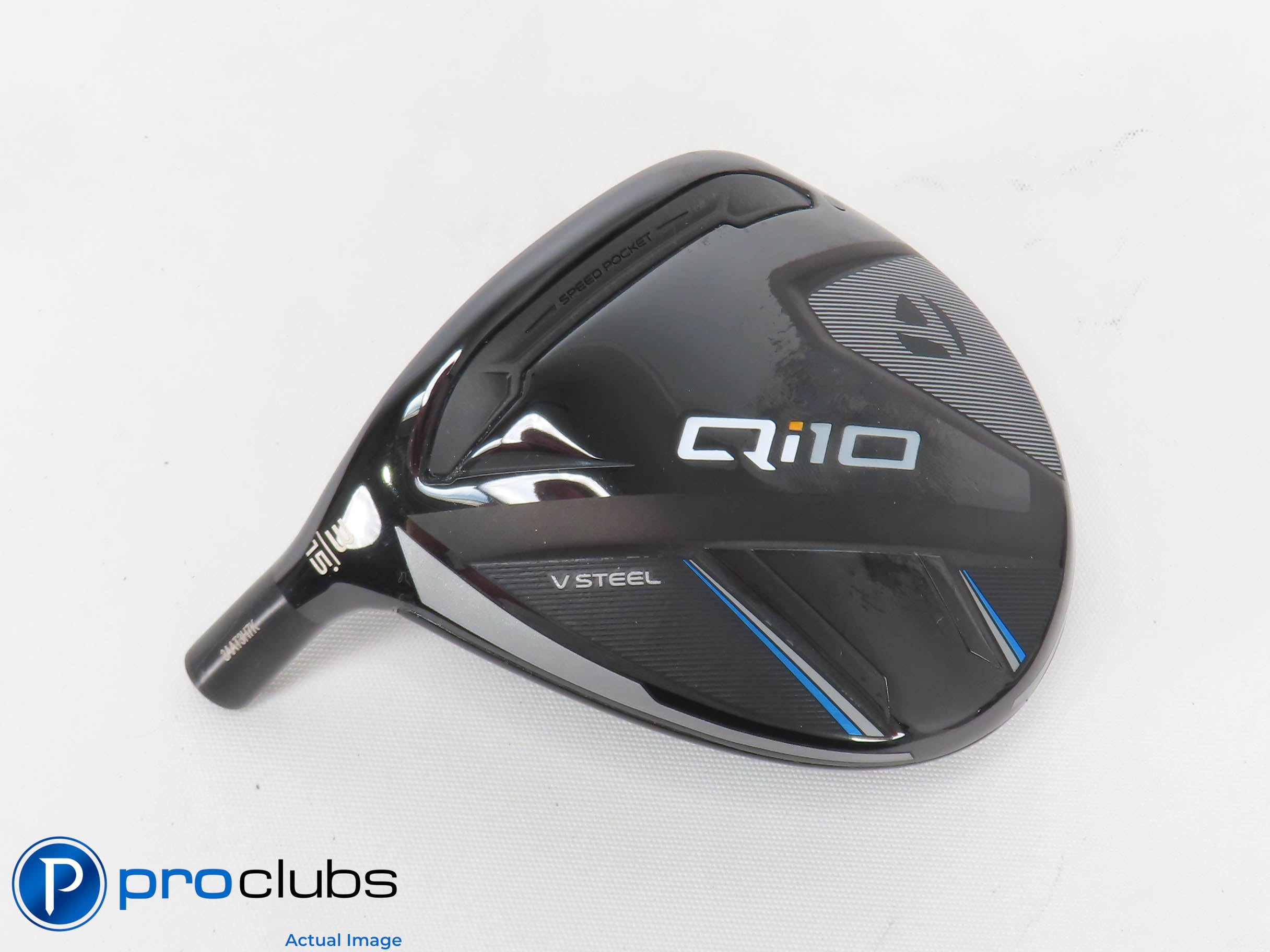 Excellent! Left Handed TaylorMade Qi10 15* 3 Wood - Head Only - L/H - 464841