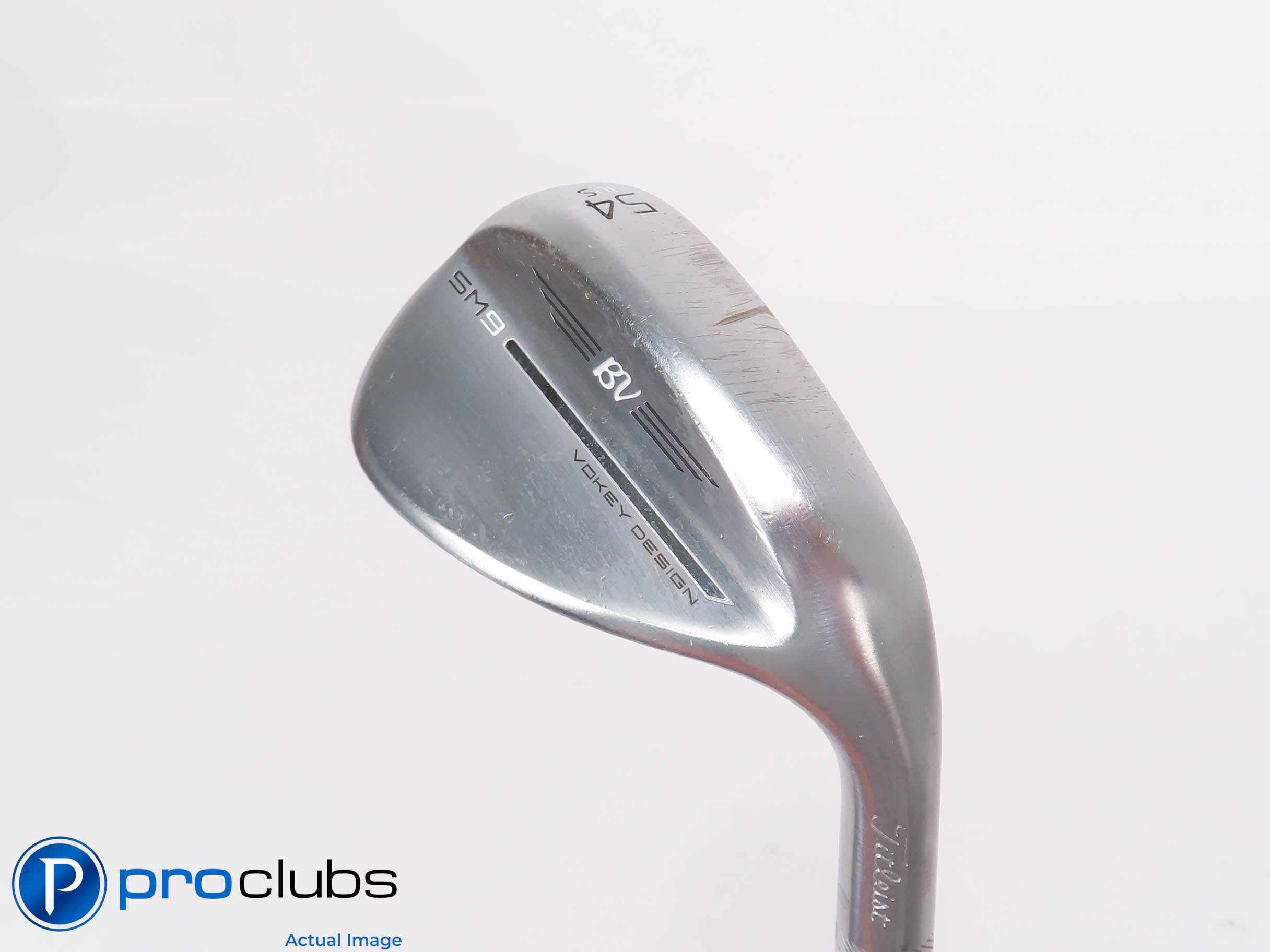 Titleist Vokey SM9 54*(10*) Chrome Wedge S-Grind - Vokey Wedge Flex - 464917