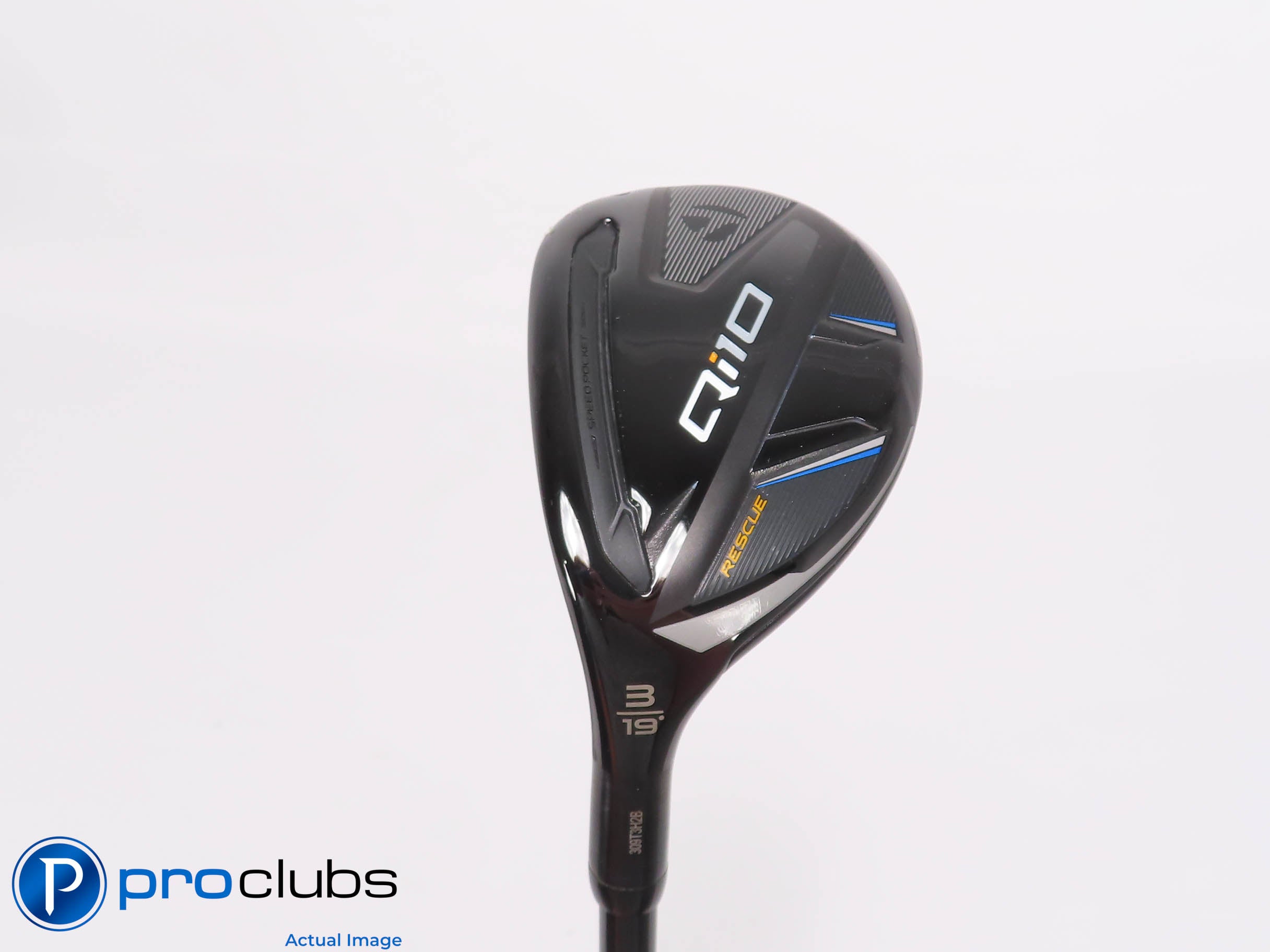 Left Handed TaylorMade Qi10 Rescue 19* 3 Hybrid - Tensei Orange X-Flex #464525