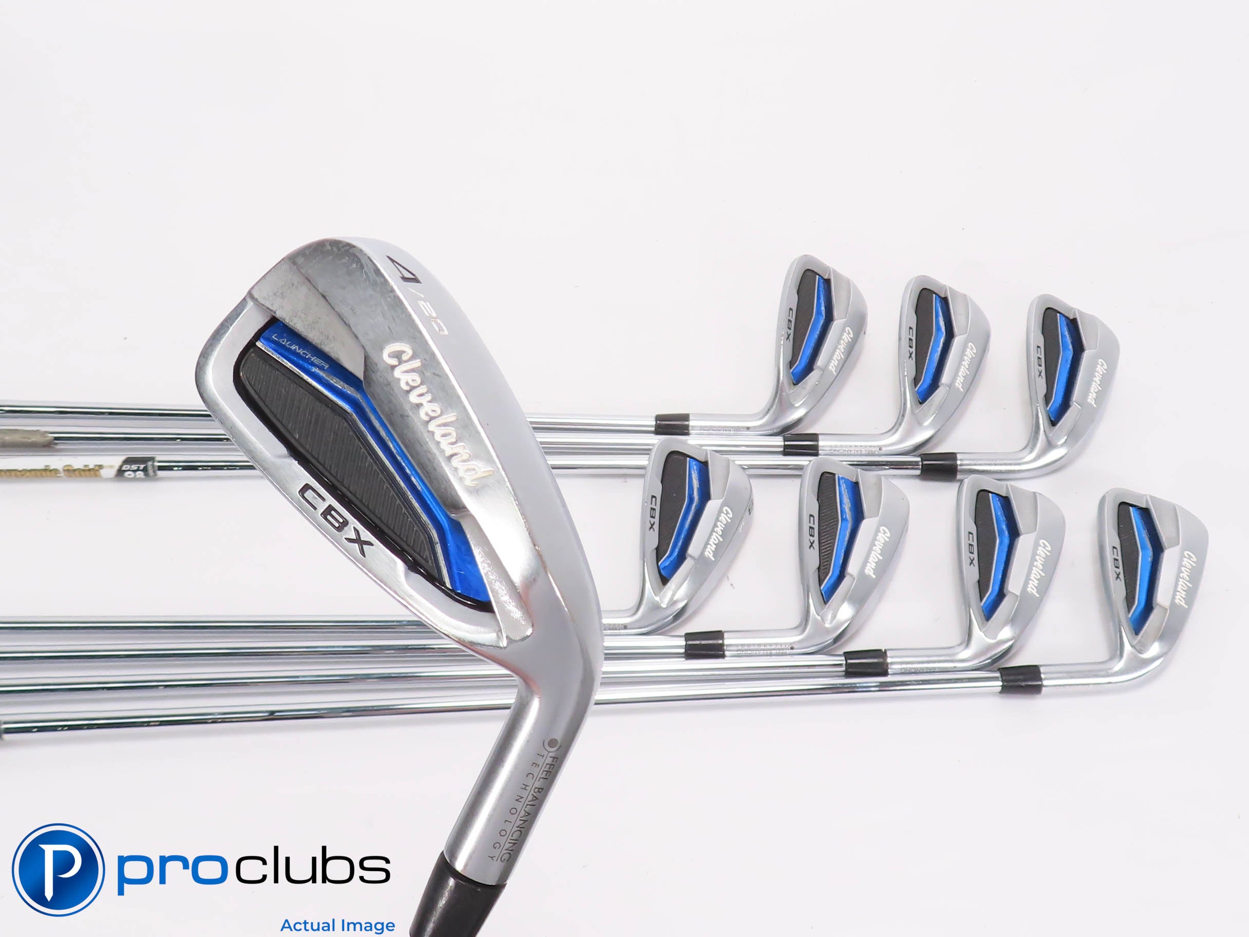 Cleveland Launcher CBX 4-PW,DW IRON SET -DG R300 Regular Flex Steel +1/2" 464963