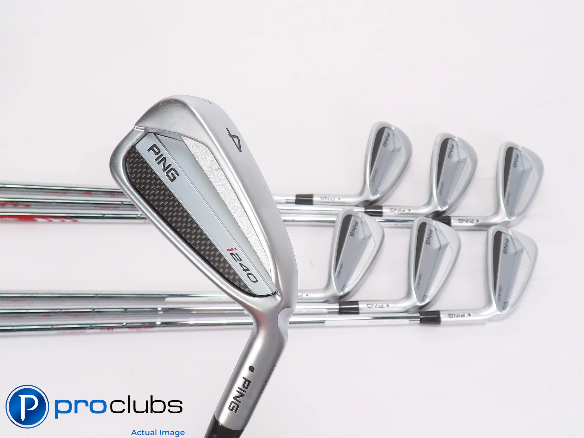 Mint Ping i240 4-PW IRON SET Black Dot - Modus 115 X-Flex Steel +1/4" 464906