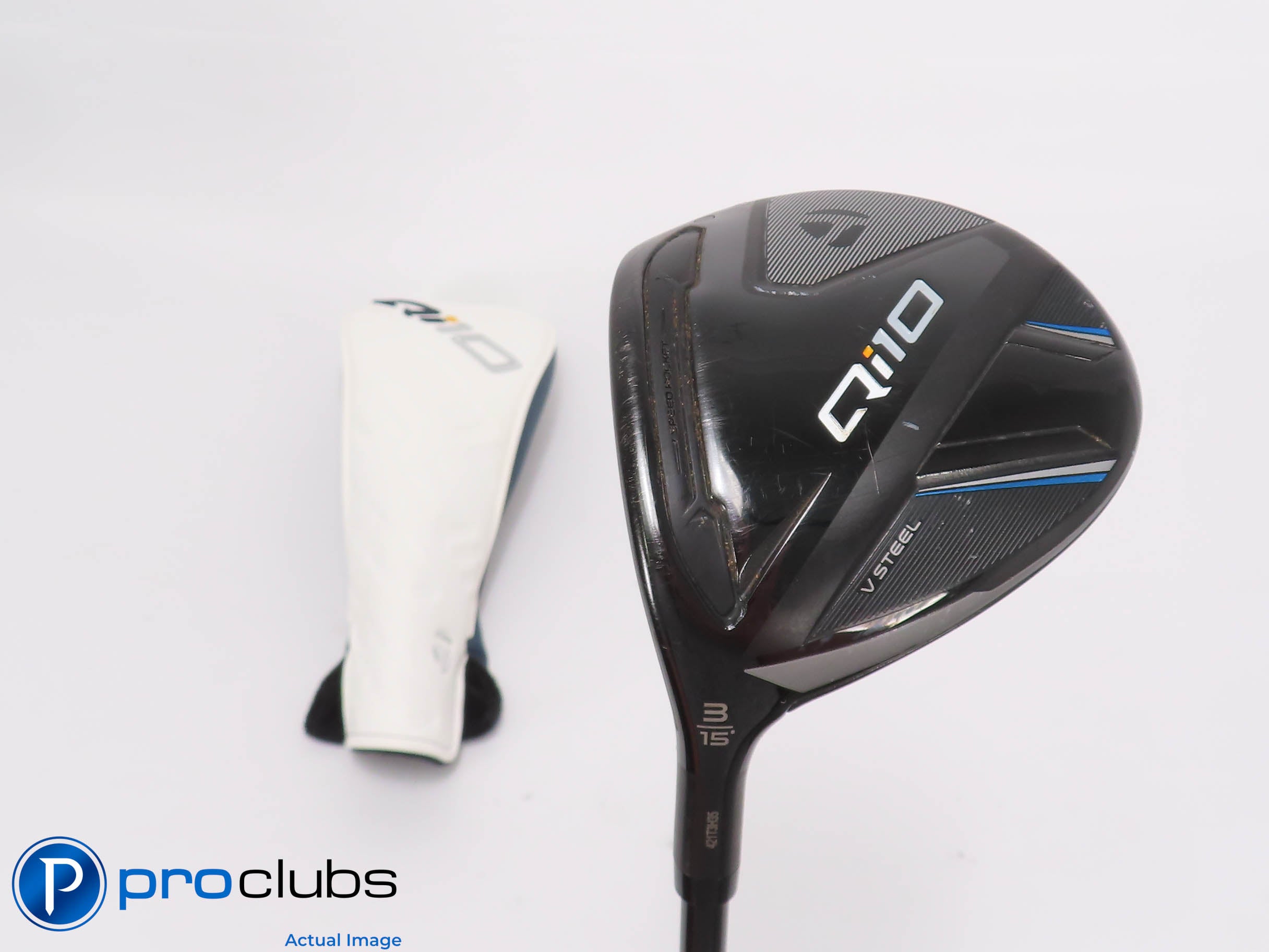 Left Handed TaylorMade Qi10 15* 3 Wood w/HC - Ventus TR Blue 6-R Regular #464996