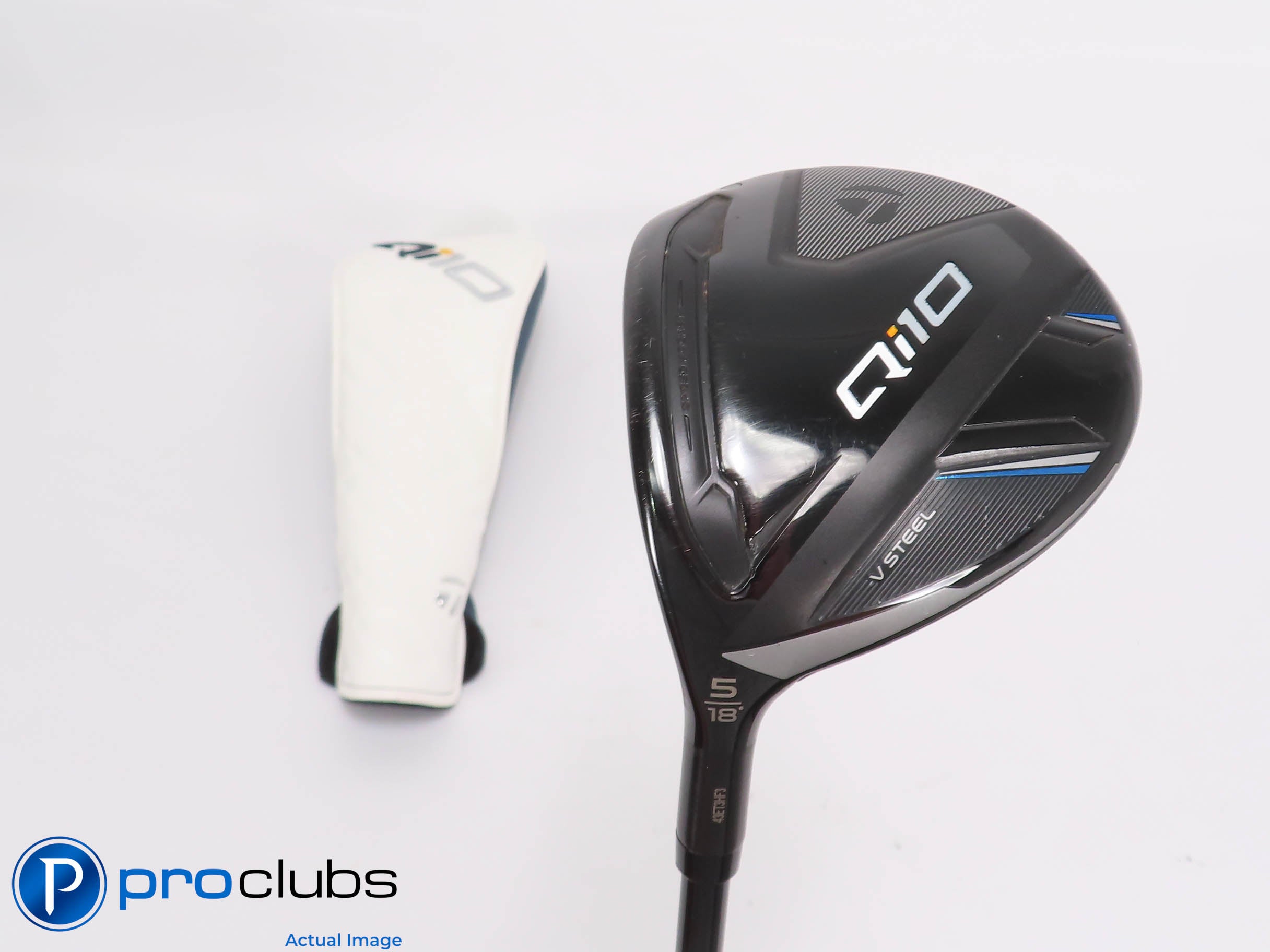 Left Handed TaylorMade Qi10 18* 5 Wood w/HC - Ventus TR Blue 6-R Regular #464998