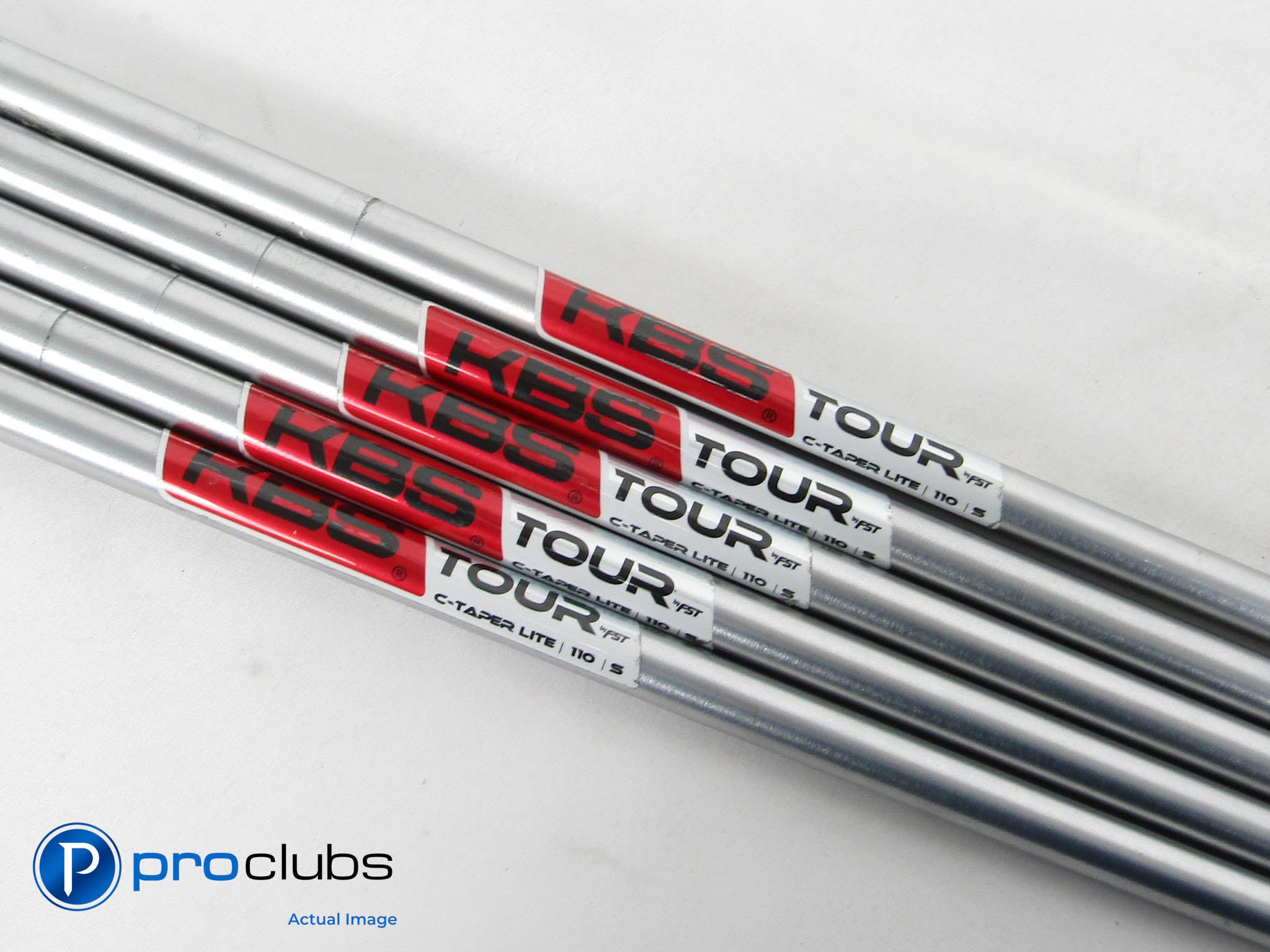 5pc KBS C-TAPER LITE 110 Stiff Flex Steel Iron Shafts (6-PW) .355" Tip #464464