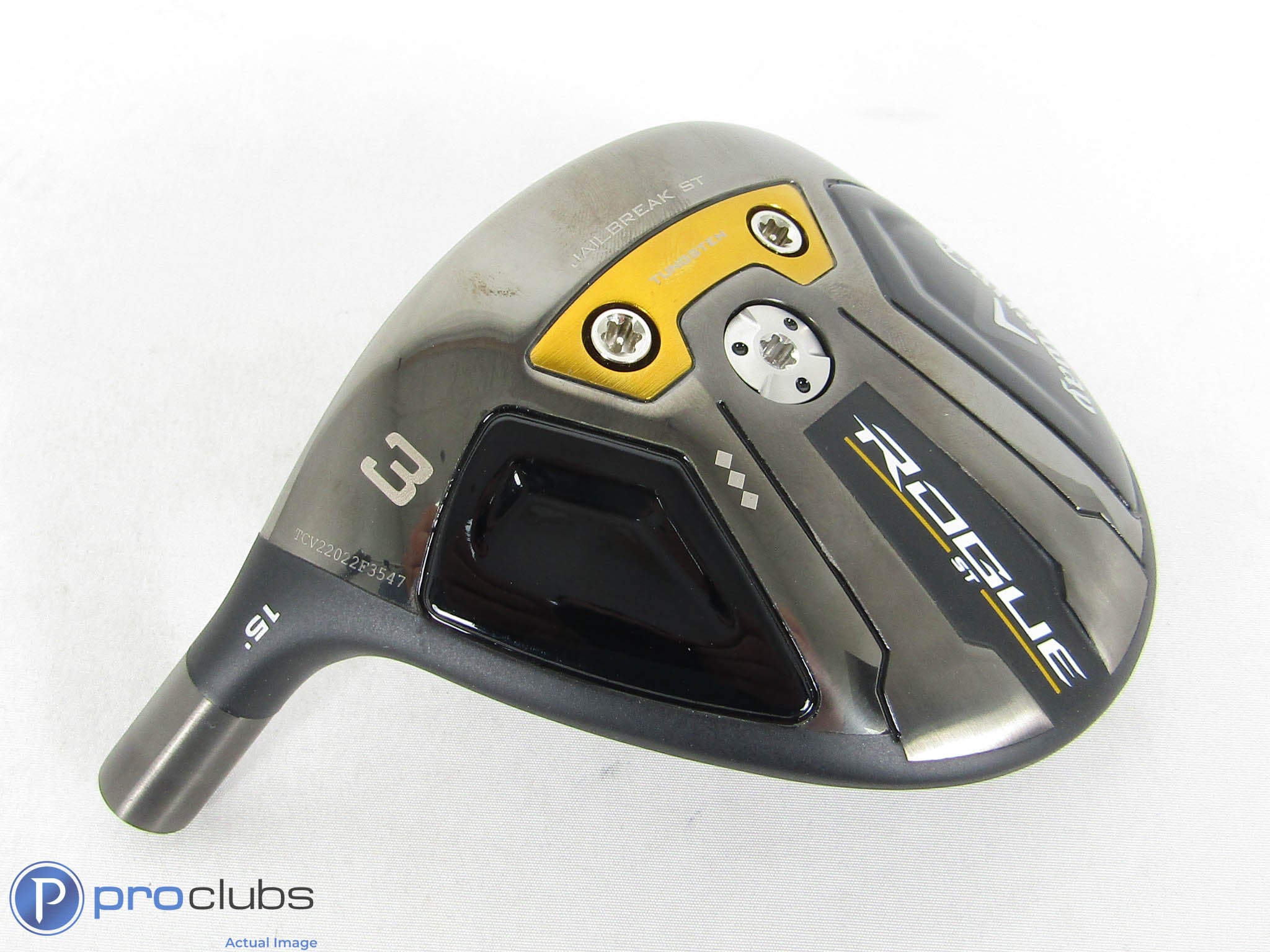 Tour Issue L/H! Callaway Rogue ST Triple Diamond 15* 3 Wood - Head Only - 462777