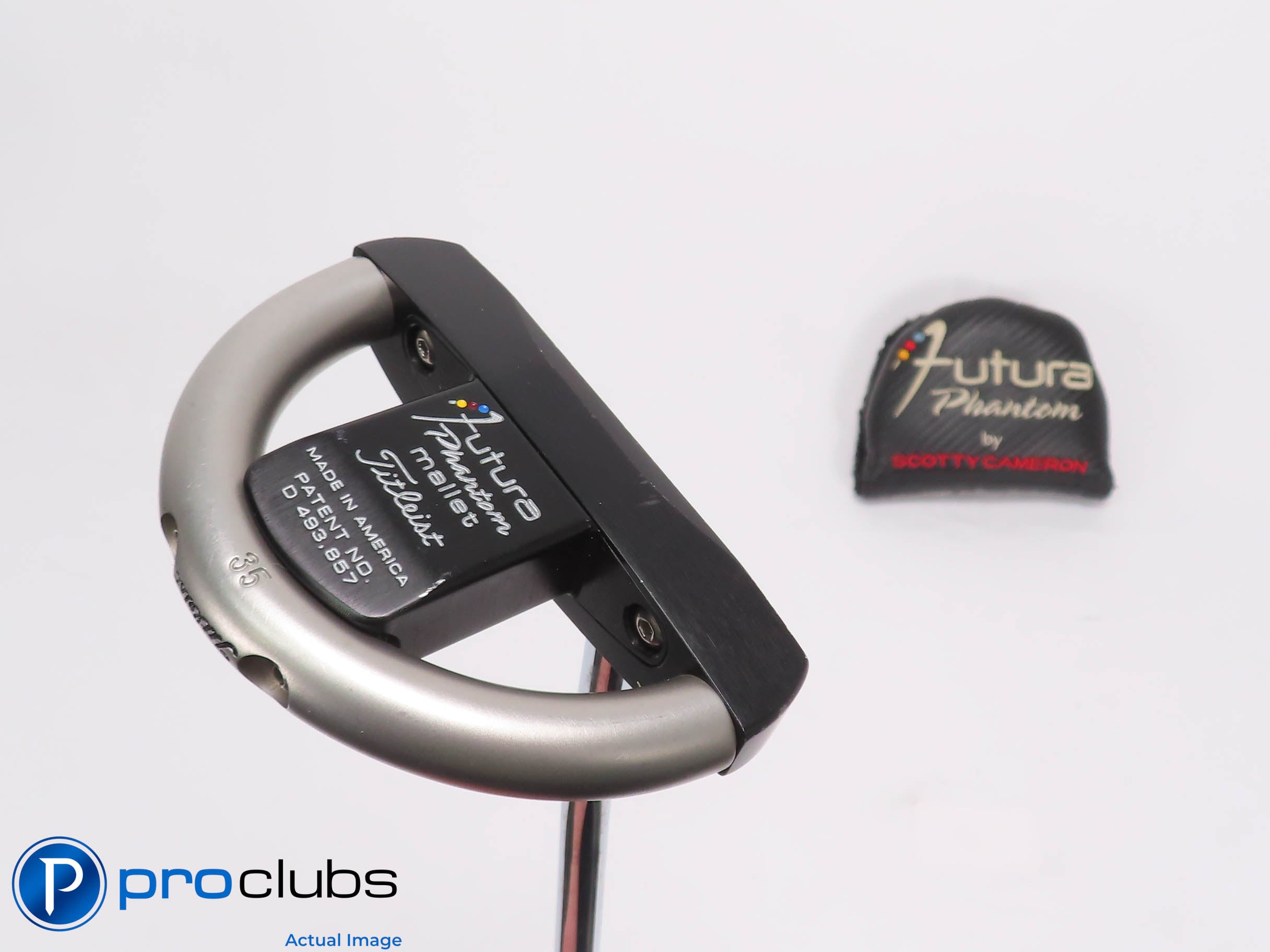 Nice Scotty Cameron Futura Phantom Mallet 34" PUTTER w/Cover 463234