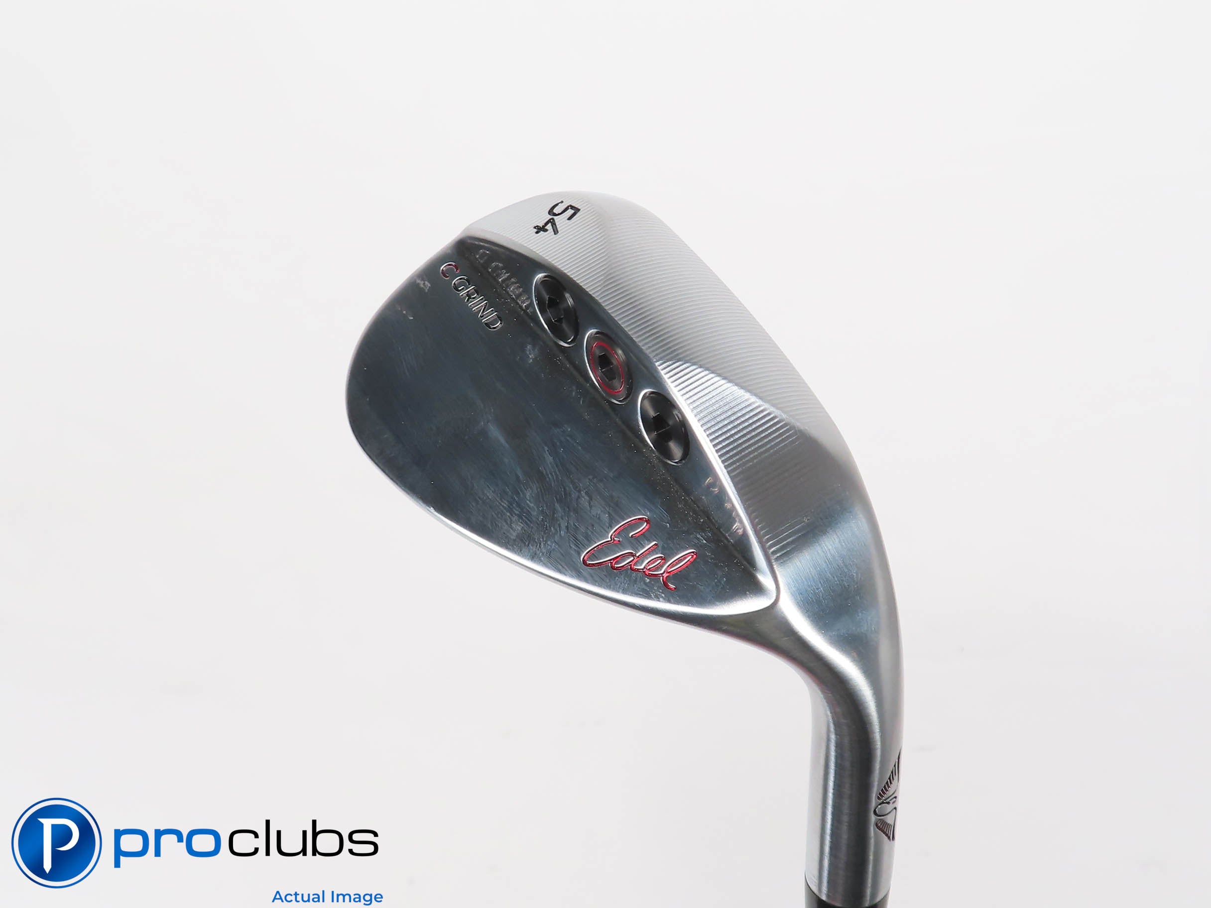 New! EDEL Golf 54* Chrome Wedge C-Grind - Dynamic Gold 115g S300 Stiff - 463022