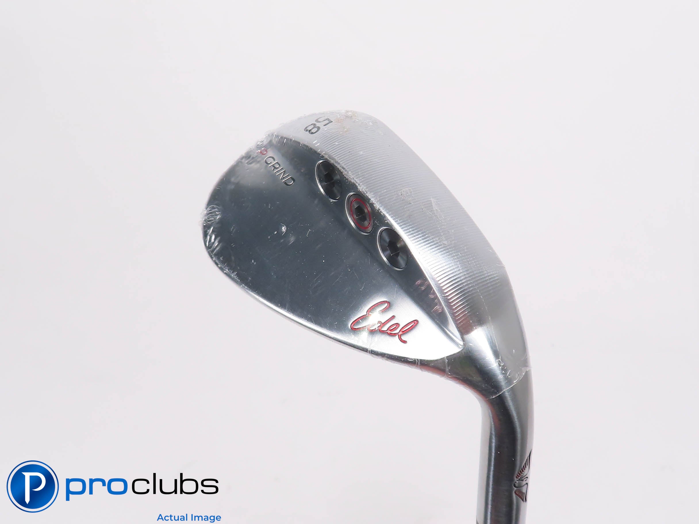 New! EDEL Golf 58* Chrome Wedge P-Grind - Dynamic Gold 115g S300 Stiff - 463020