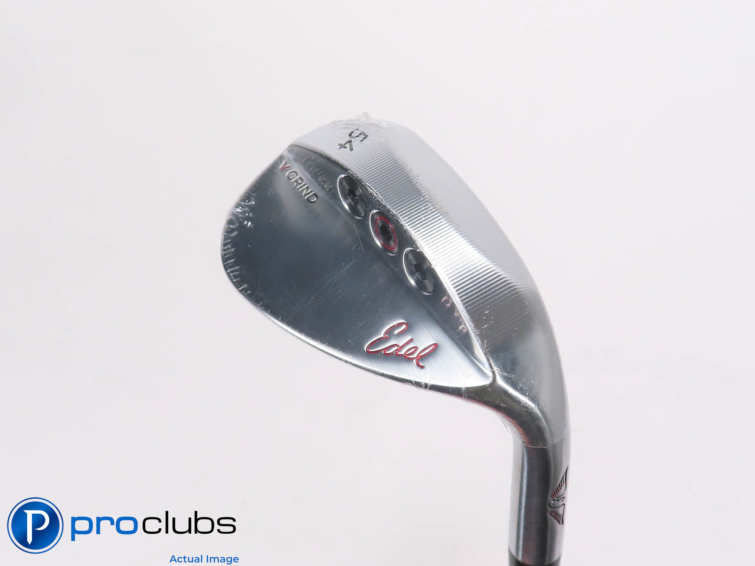 New! EDEL Golf 54* Chrome Wedge V-Grind - Dynamic Gold 115g S300 Stiff - 463021