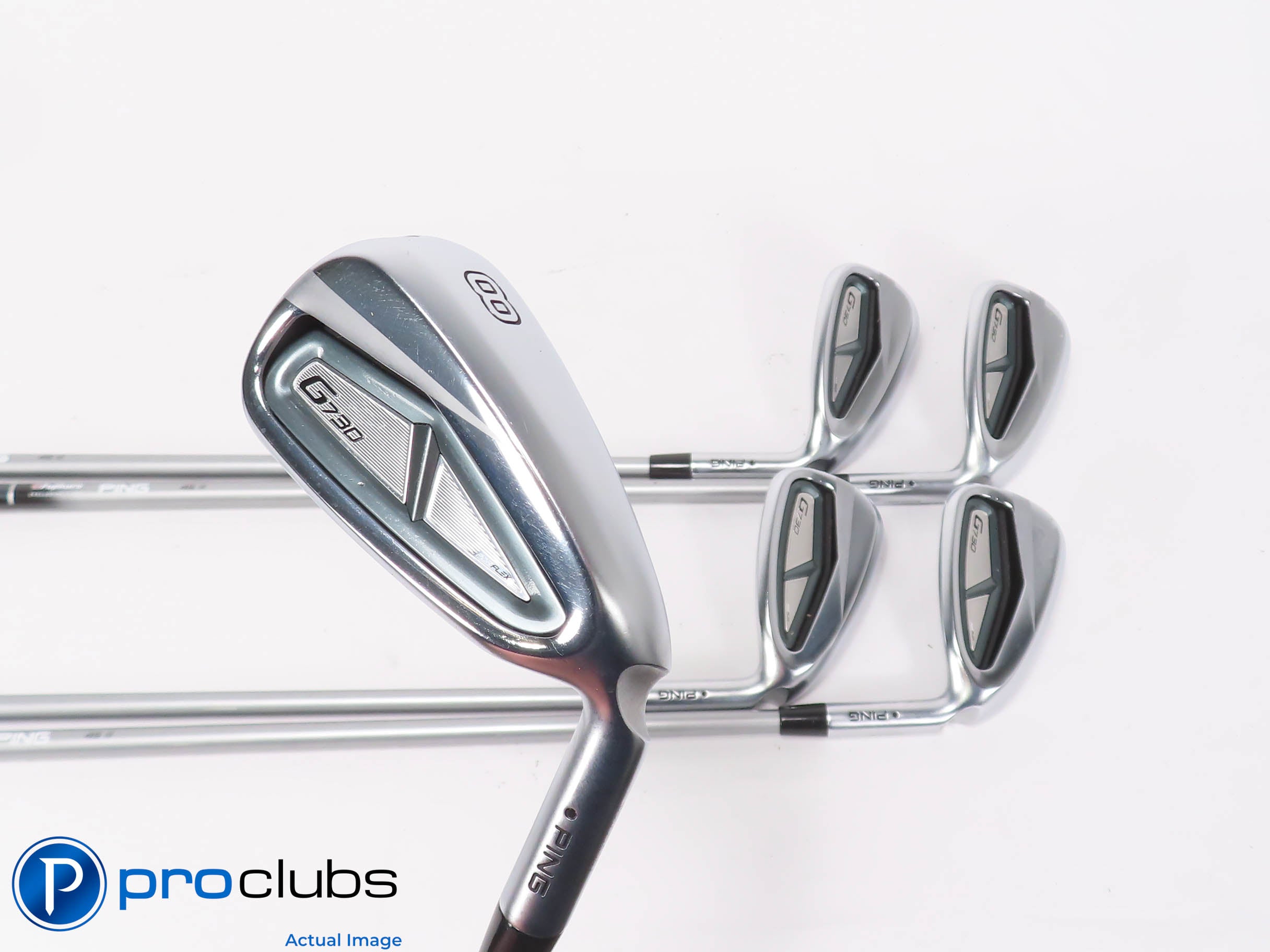 Nice Ping G730 8-PW,UW,50* IRON SET Black Dot Senior Flex Graphite +1/4" 462352