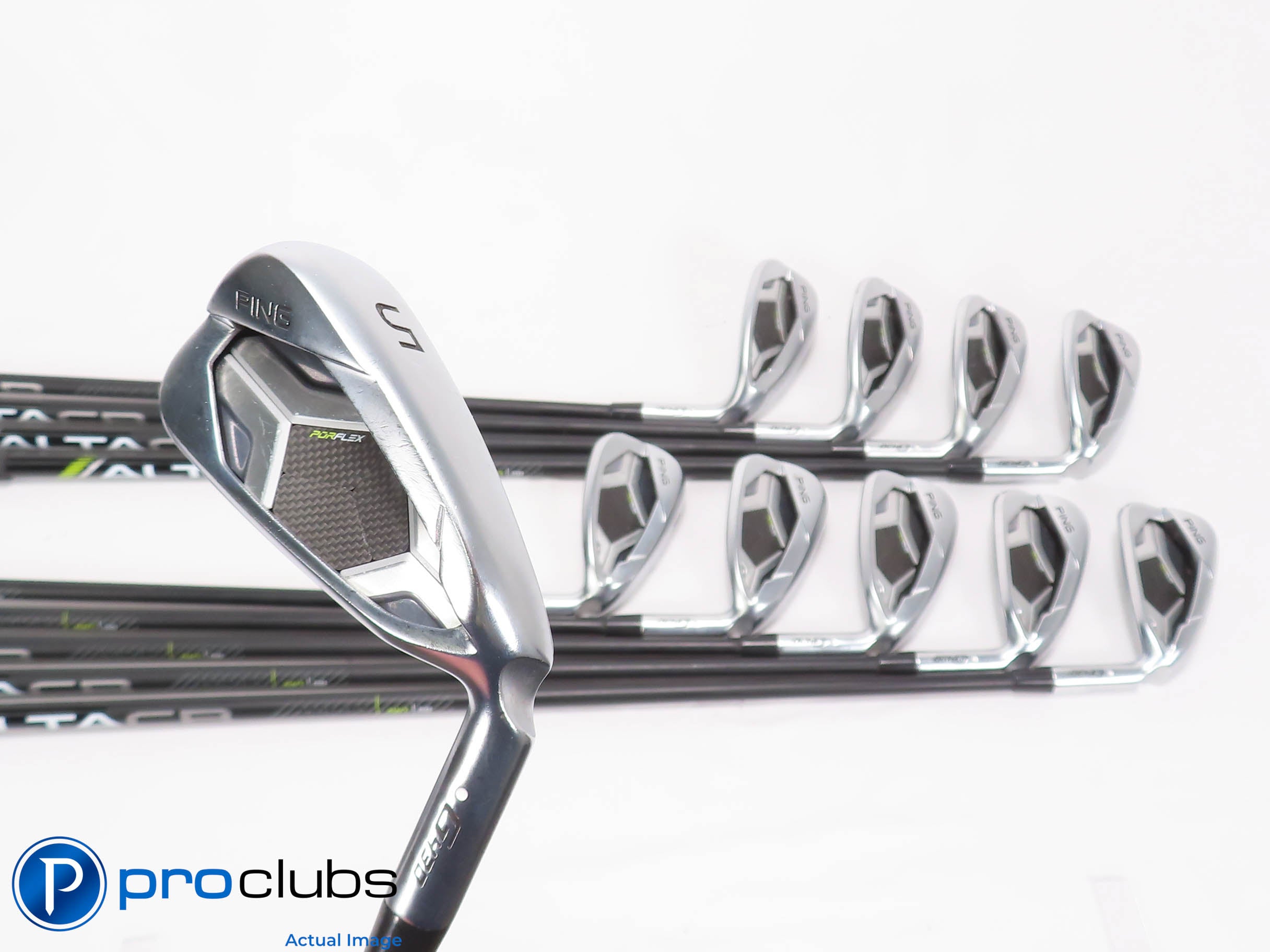 Nice Ping G430 5-PW,45*,50*,54*,58* IRON SET White Dot Senior Flex -1.75" 462956