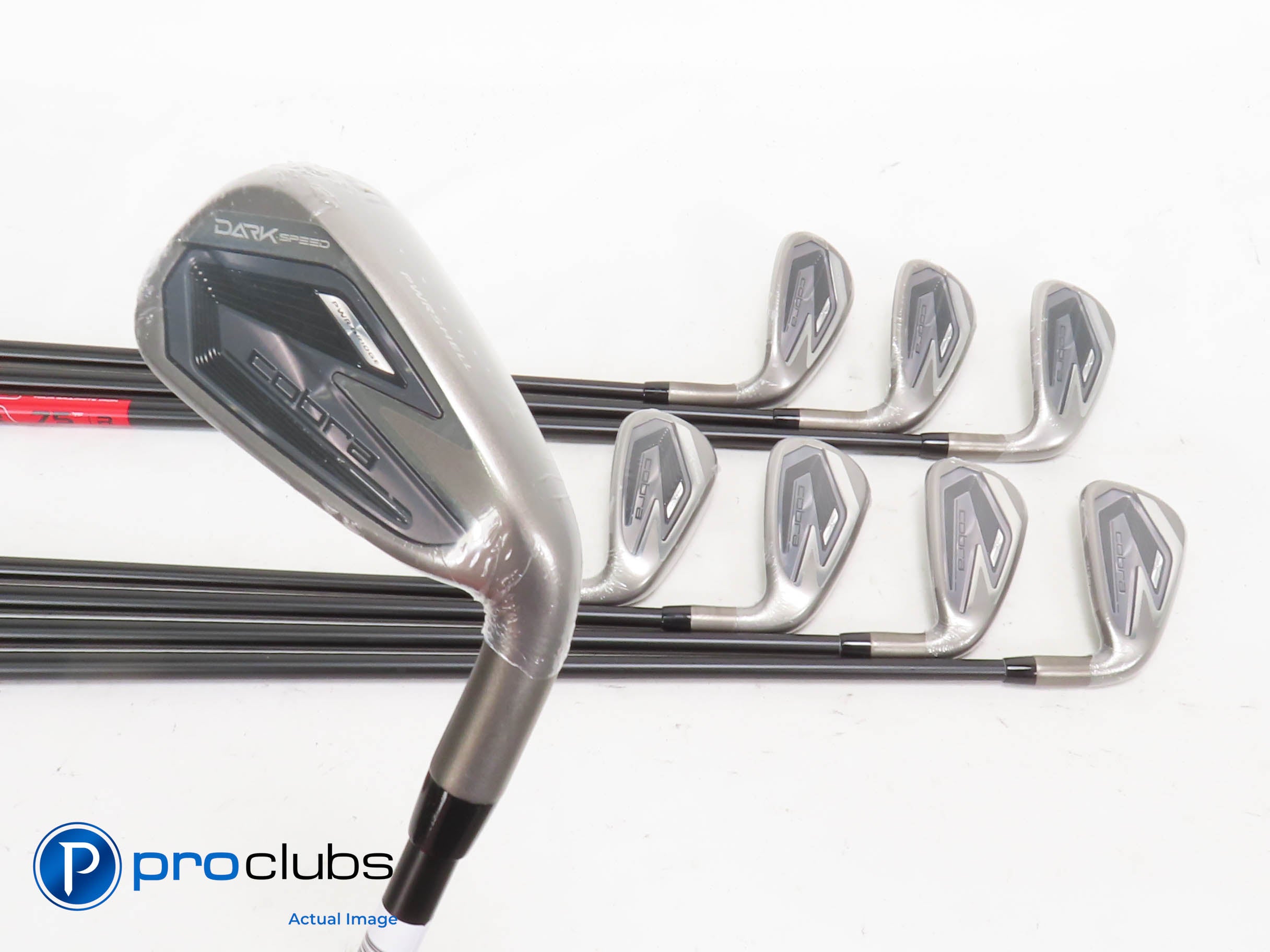 NEW Cobra DARKSPEED IRONS 5-PW,GW,SW Graphite KBS Regular Flex -1/2", 4* Upright