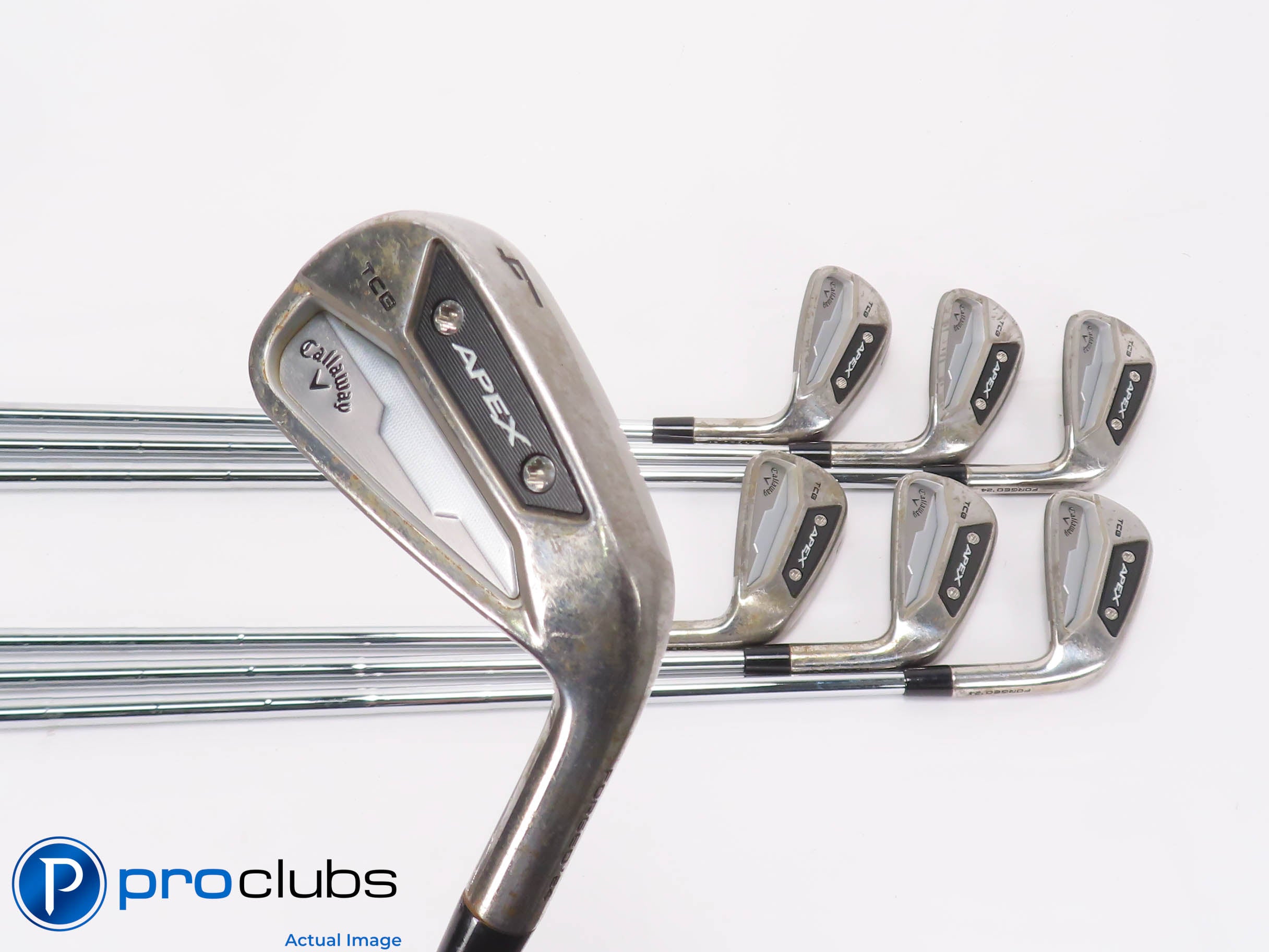 Nice LIMITED EDTION! Callaway '24 APEX TCB RAW 4-PW IRON SET - X100 X-Flex +1/2"